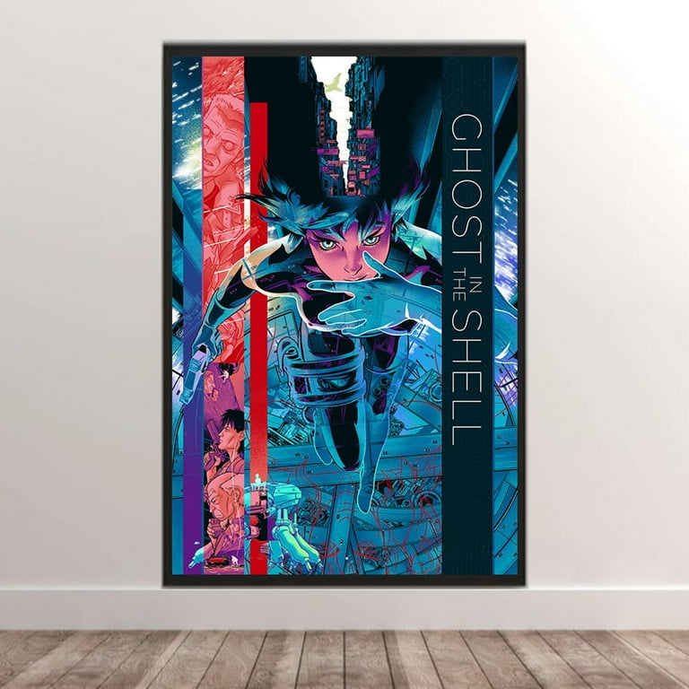 Ghost outlet In The Shell (1995) Canvas Movie Poster Semi Gloss 24x36 Various Sizes