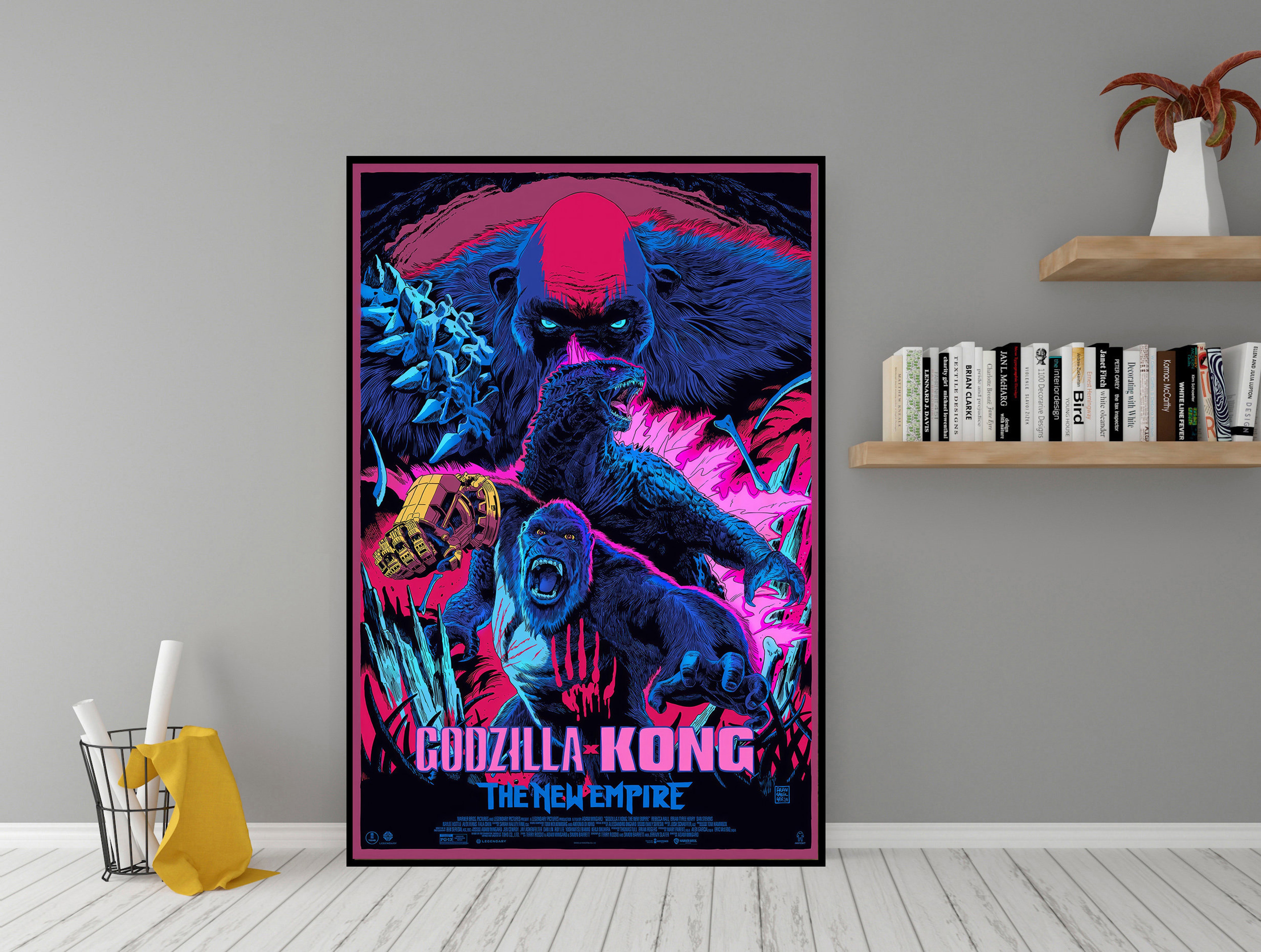 POSTER Godzilla x Kong The New Empire Movie Poster High Quality Wall