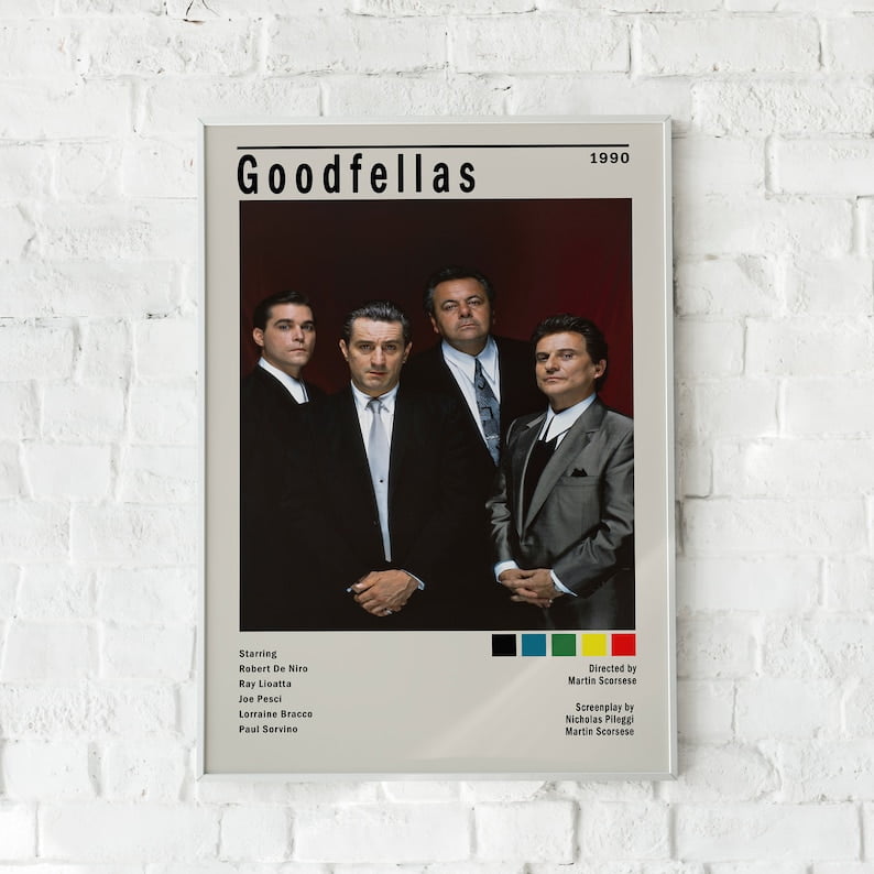 POSTER Goodfellas Movie Poster, Modern Movie Poster Print, Goodfellas ...
