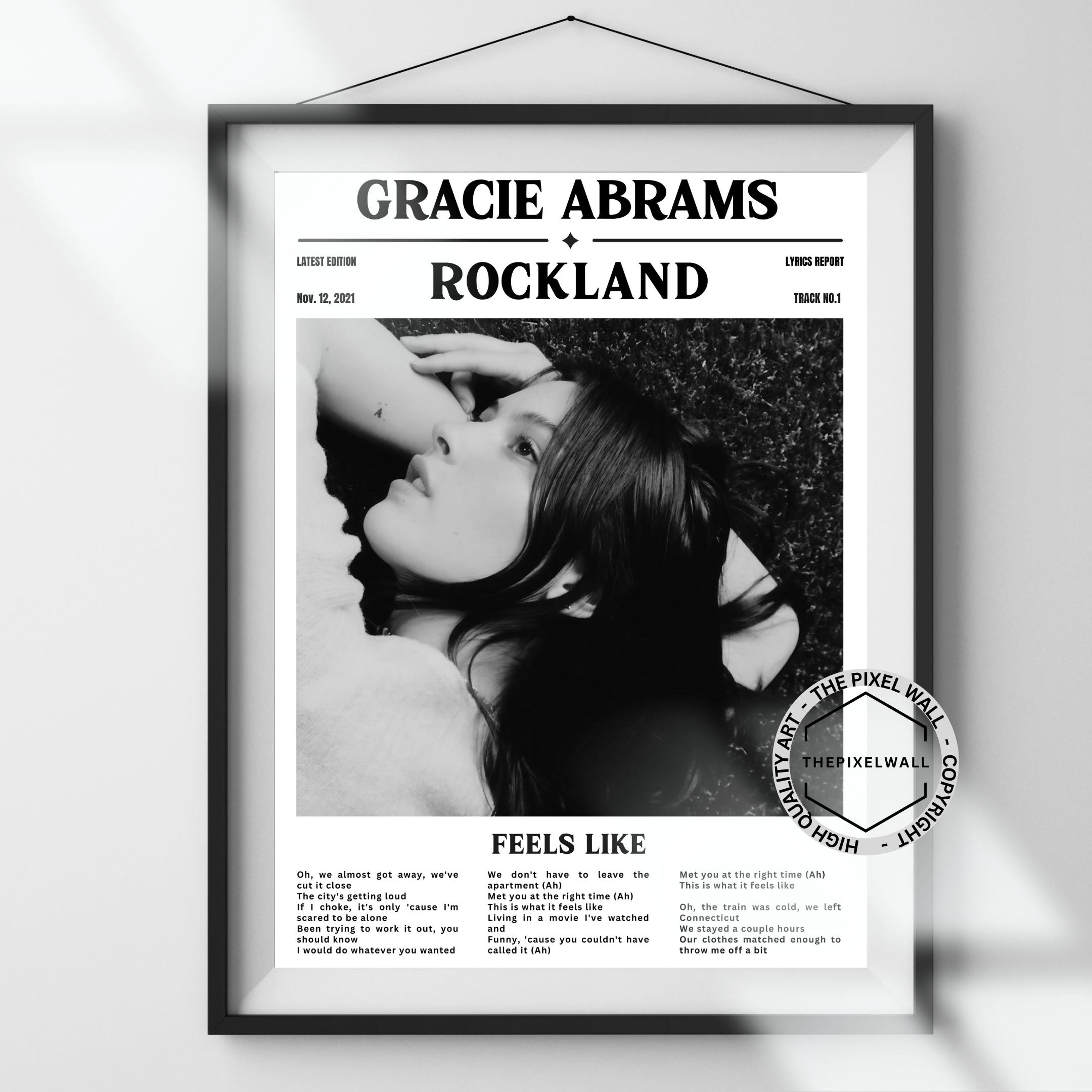 Poster Gracie Abrams Album Poster , Newspaper Lyrics Poster , Gracie — free download