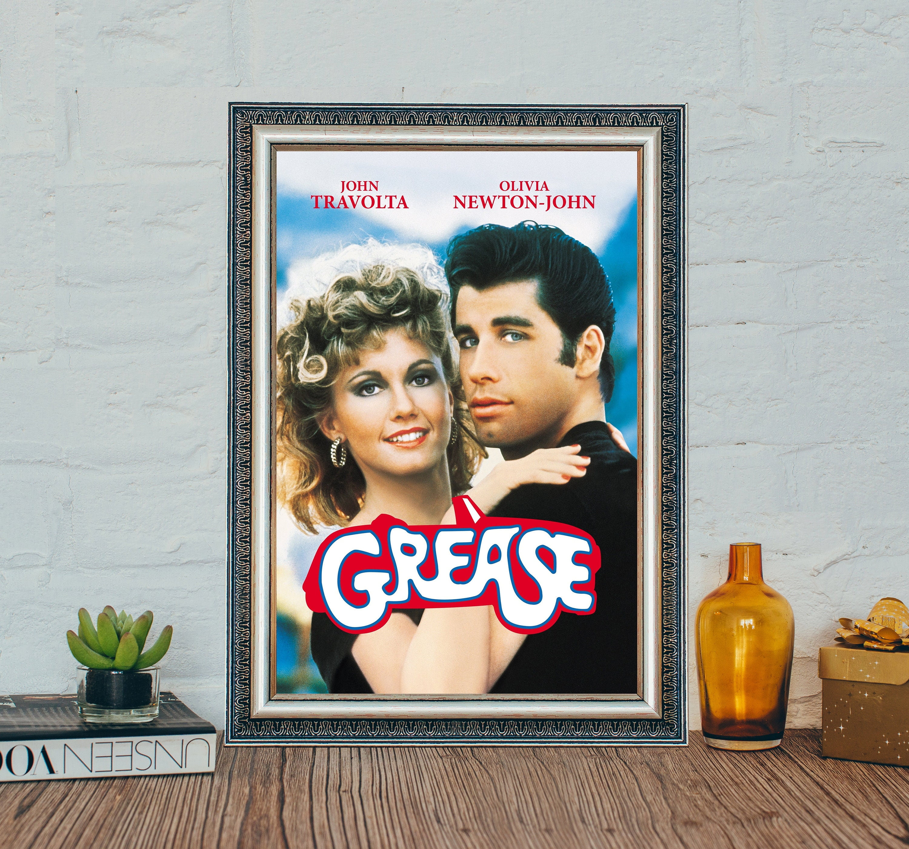 POSTER Grease Movie Poster, Grease Vintage Movie Cloth Poster-UNFRAMED ...