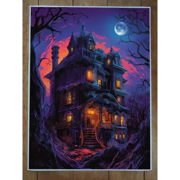 POSTER Haunted House Poster UNFRAMED, 12x18