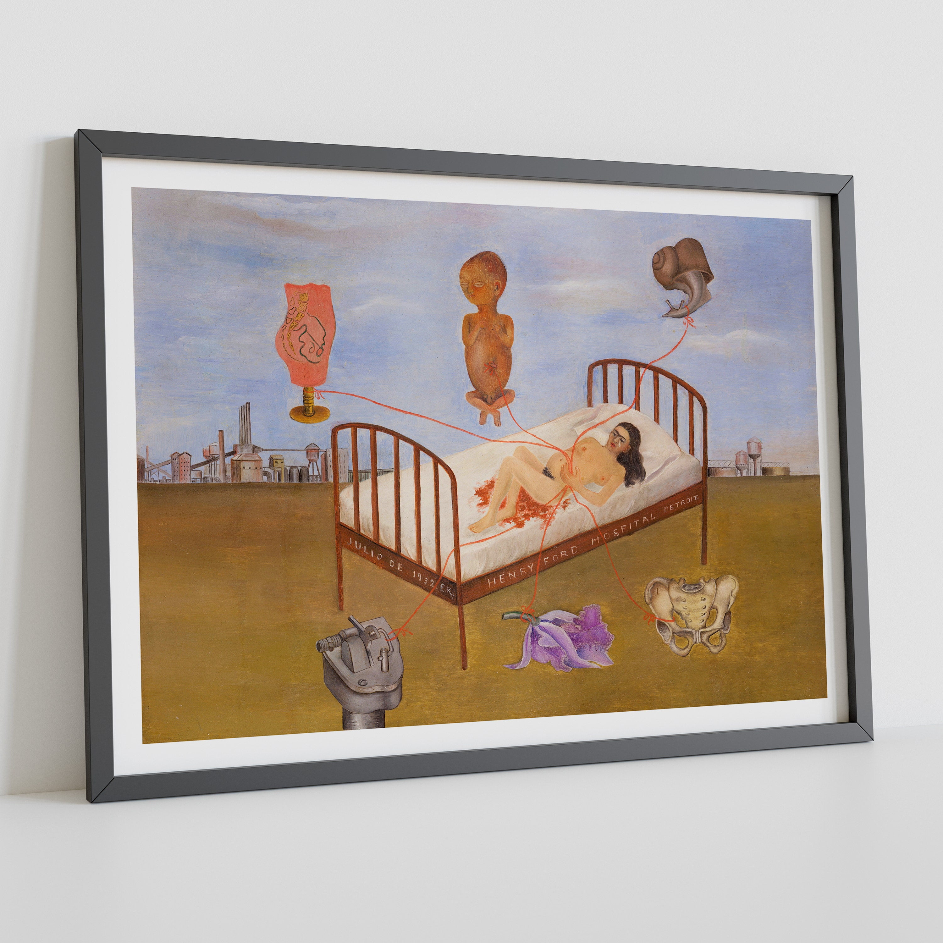 POSTER Henry Ford Hospital Poster and Wall Art Prints by Frida Kahlo