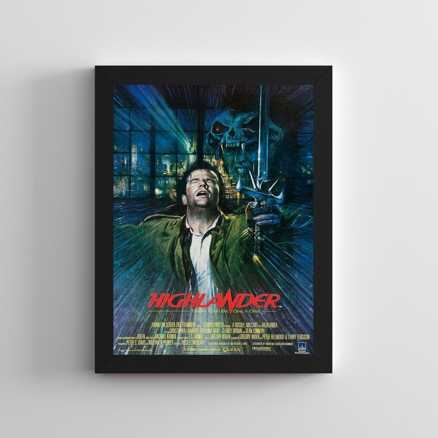 POSTER Highlander Sean Connery Film / Movie Poster -UNFRAMED - Walmart.com