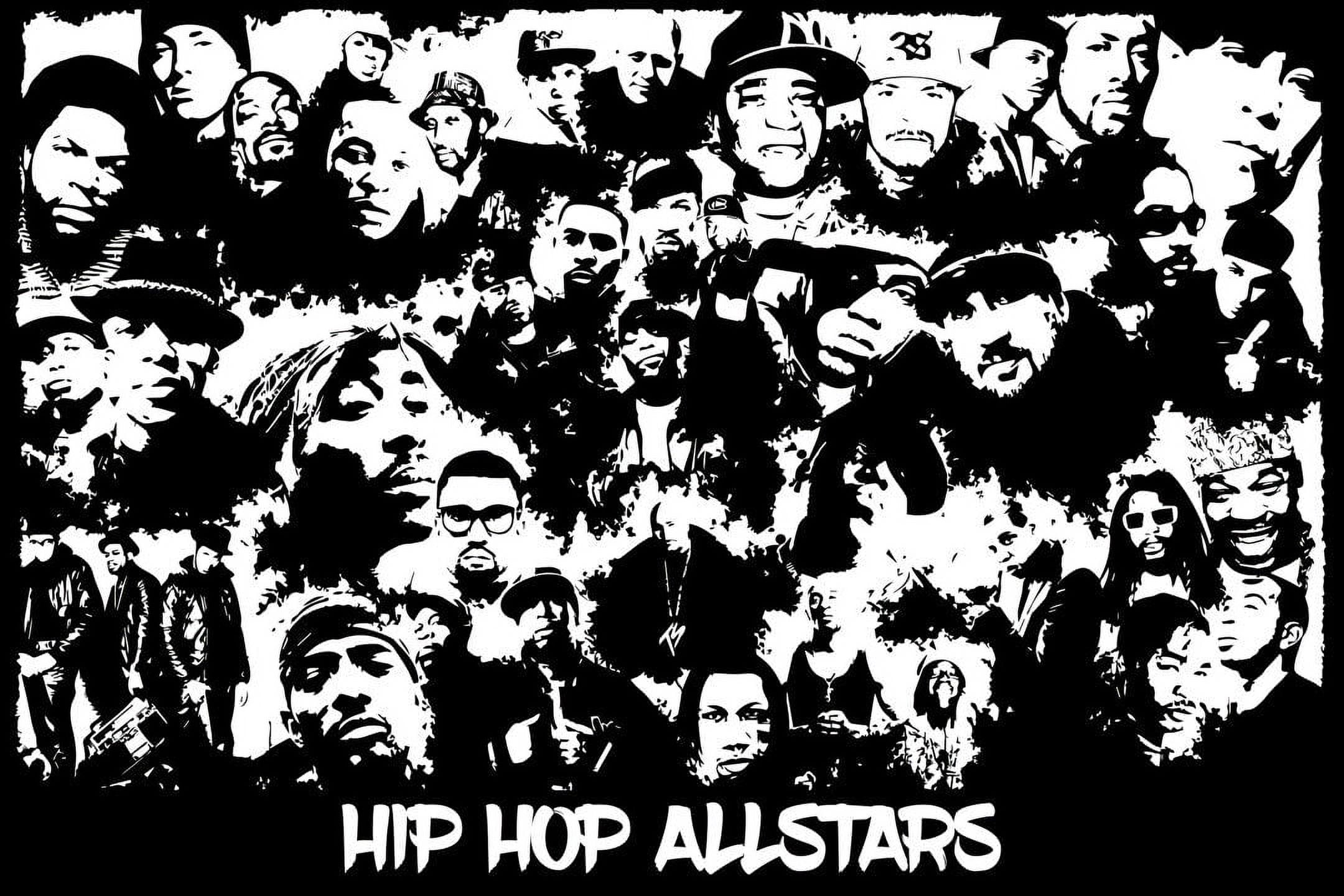 POSTER Hip-Hop Music Allstars Rappers Legends Wall Indoor Room Poster ...