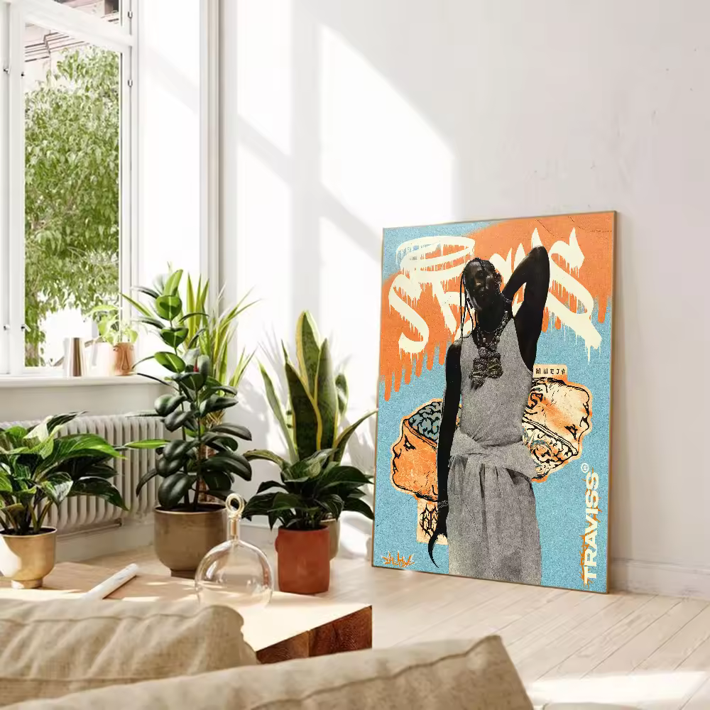 POSTER Hip Hop Singer Vintage Posters Sticky Whitepaper Sticker DIY Room Bar Cafe Room Wall Decor UNFRAMED, 18x24