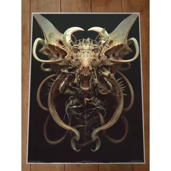 POSTER Horror Creature HR Giger Style Anime Japanese Poster UNFRAMED, 12x18