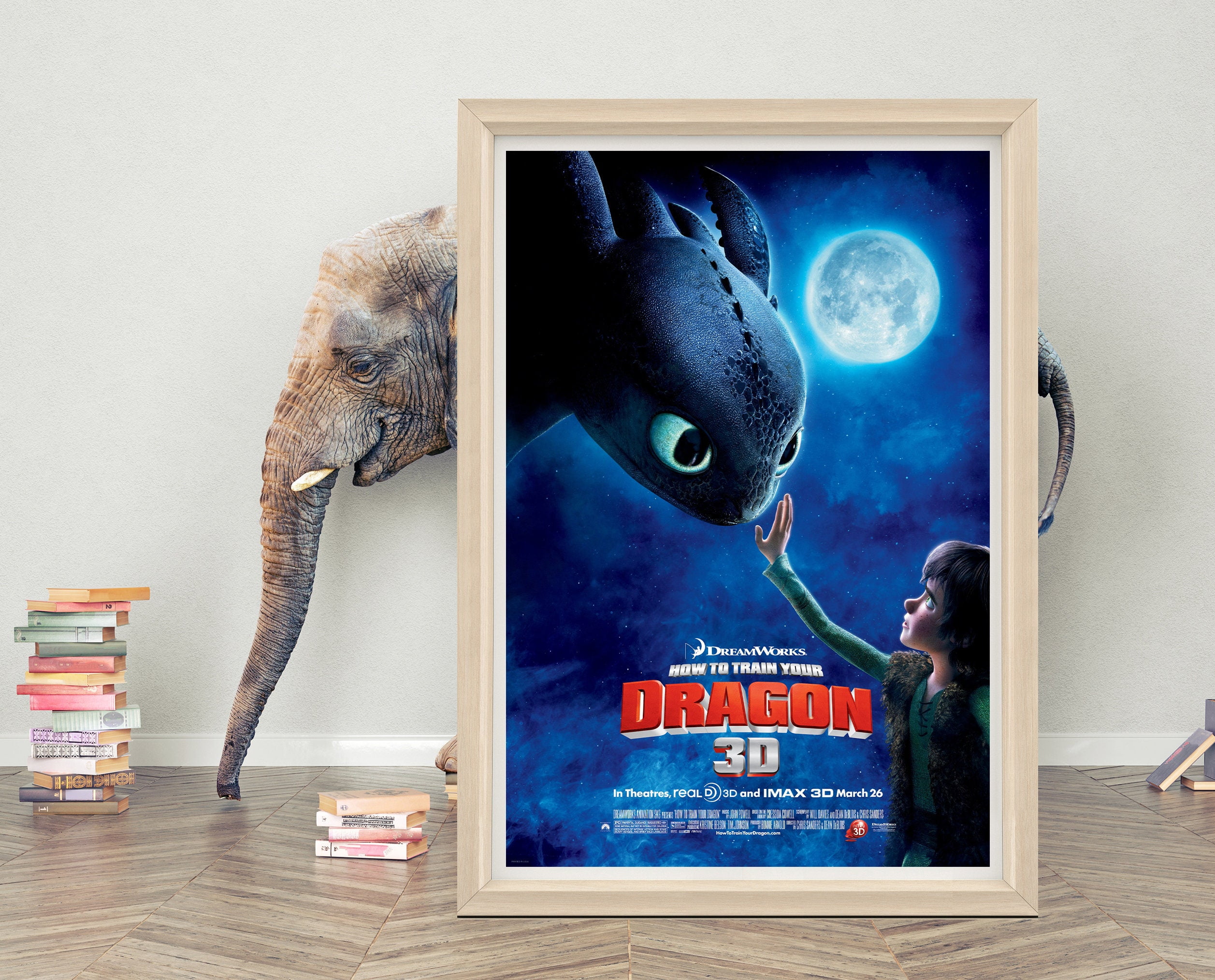 POSTER How to Train Your Dragon Movie Poster Wall Art | Classic Movie