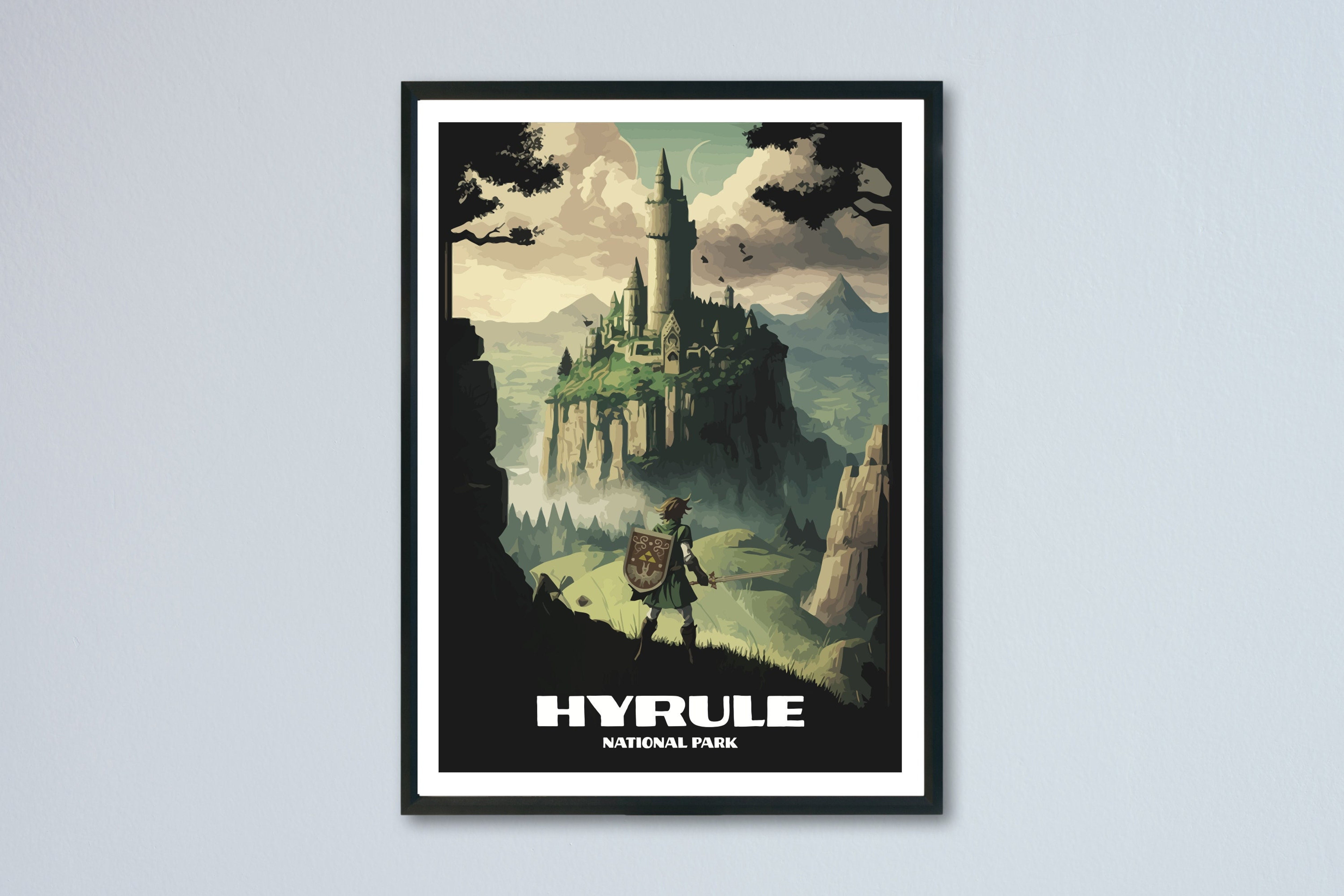 POSTER Hyrule Minimalist National Park Poster Home Decor - Video Game