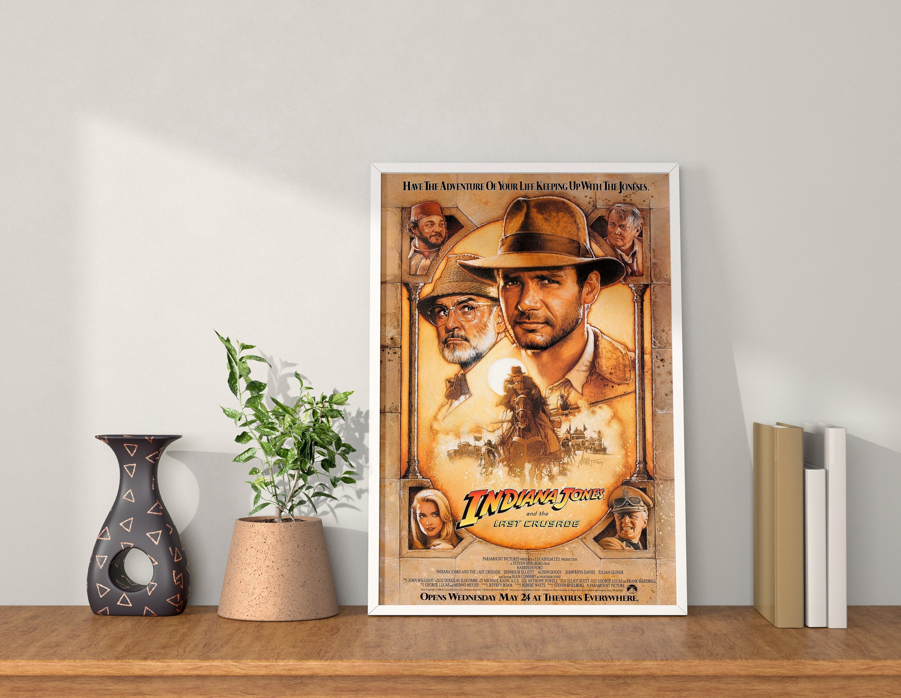 Indiana Jones And The Last Crusade Movie Poster POSTER Indiana Jones The Last Crusade Movie Poster-UNFRAMED - Walmart.com
