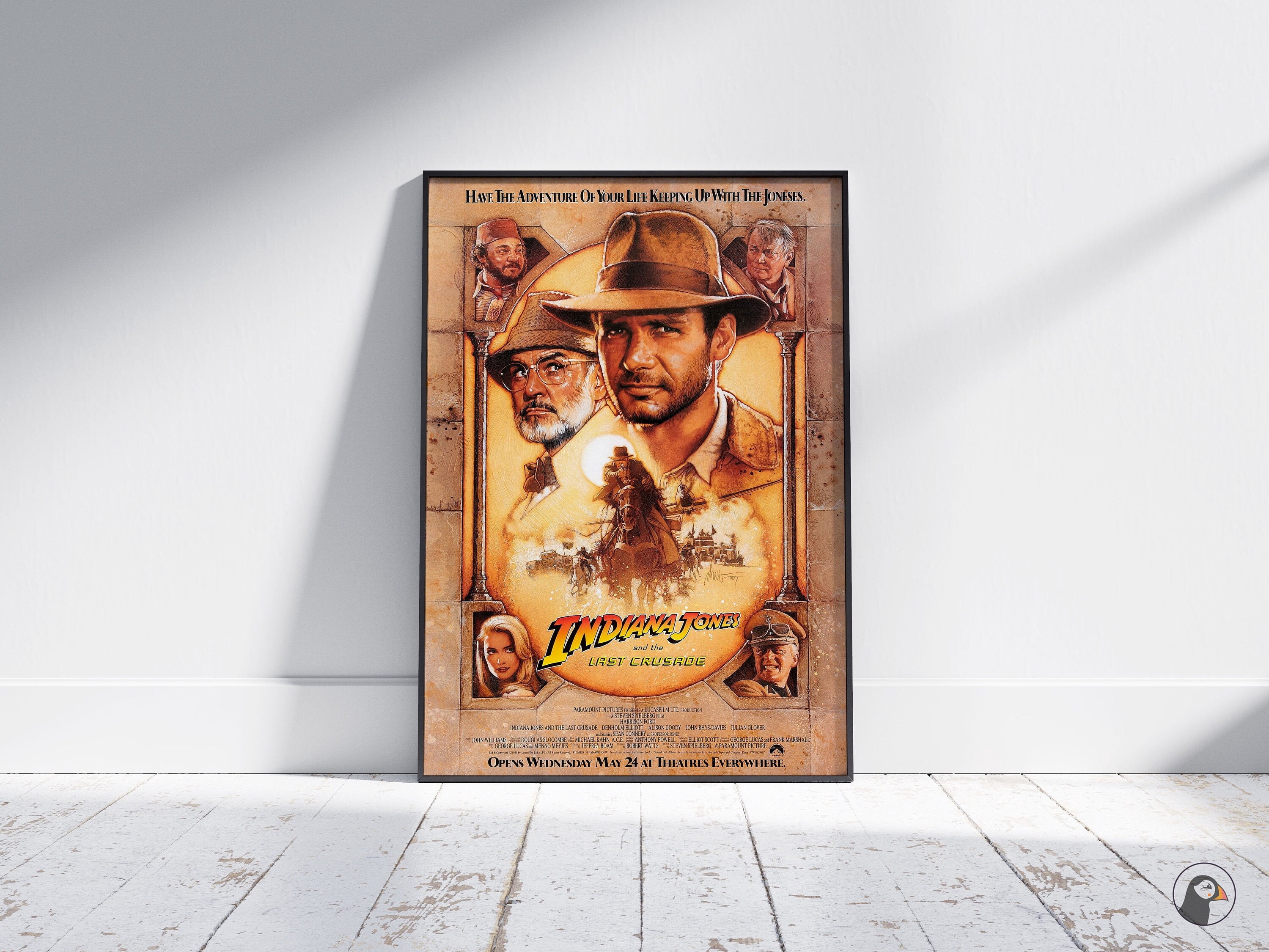 Poster Indiana Jones and the Last Crusade - Movie TV Show Classic
