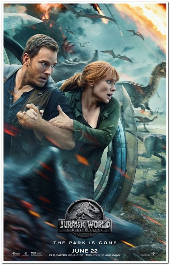 POSTER JURASSIC WORLD 2 2018 original D/S Advance "C" Movie Poster