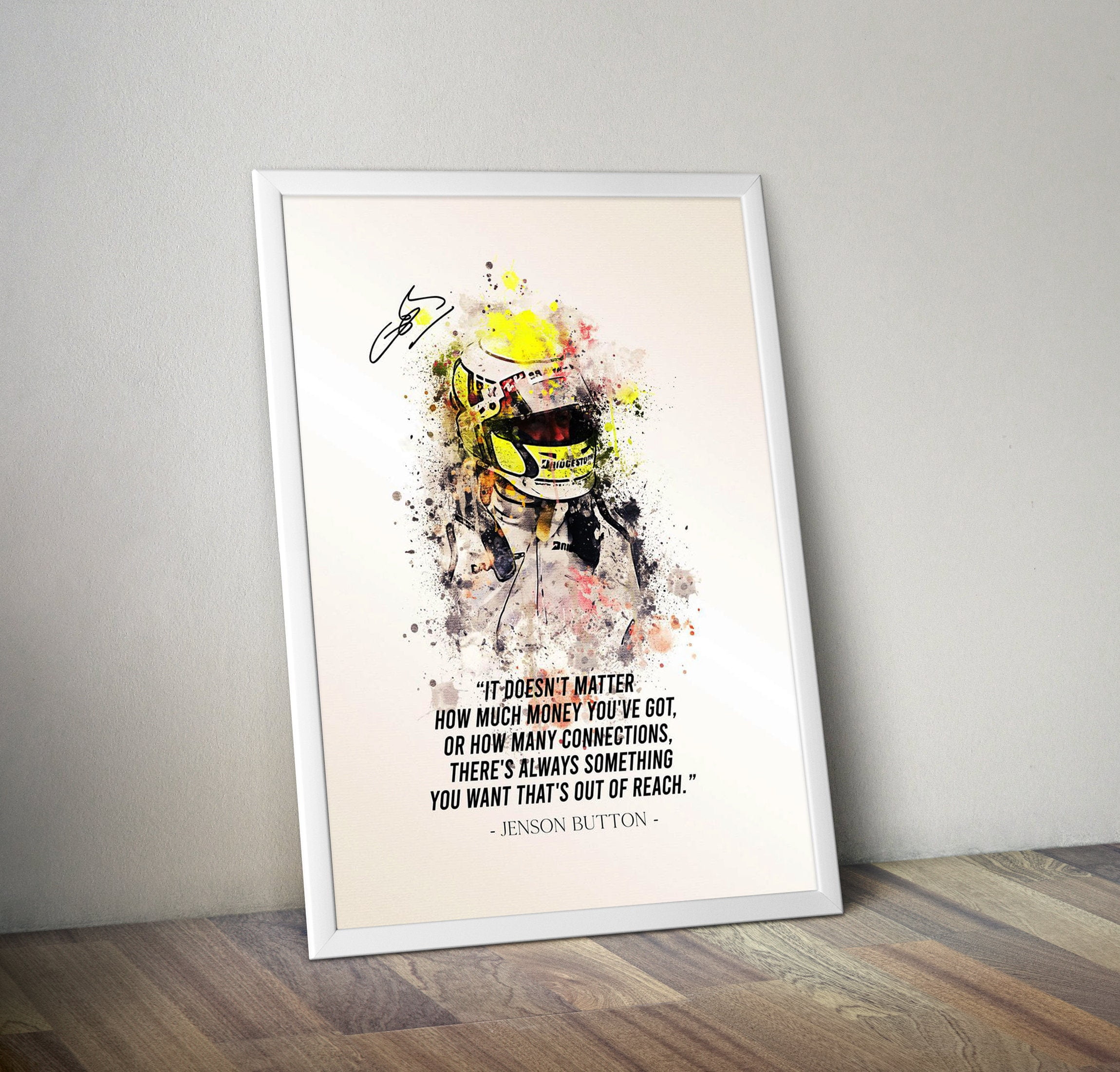 POSTER Jenson Button F1 Poster Renault F1 Poster F1 Car Poster F1 Car ...