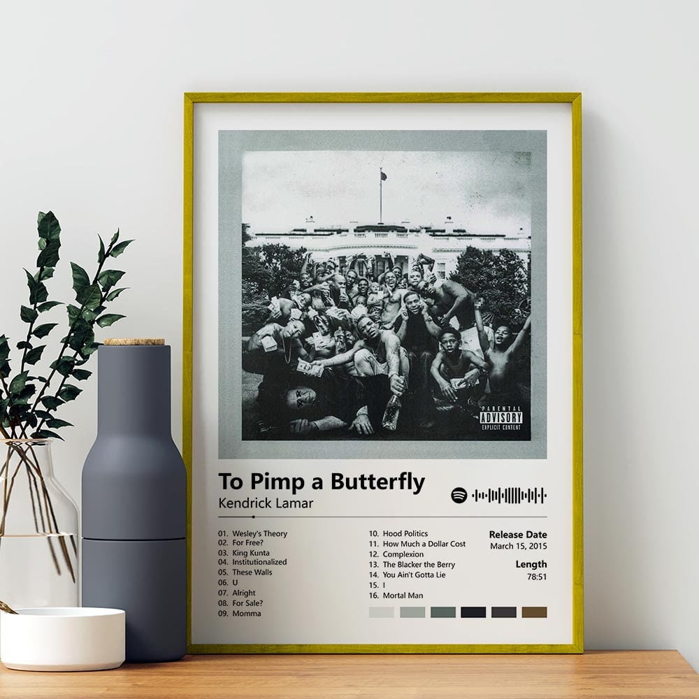 POSTER Kendrick Lamar To Pimp A Butterfly Album Cover Hip Hop Print Kendrick Lamar Print