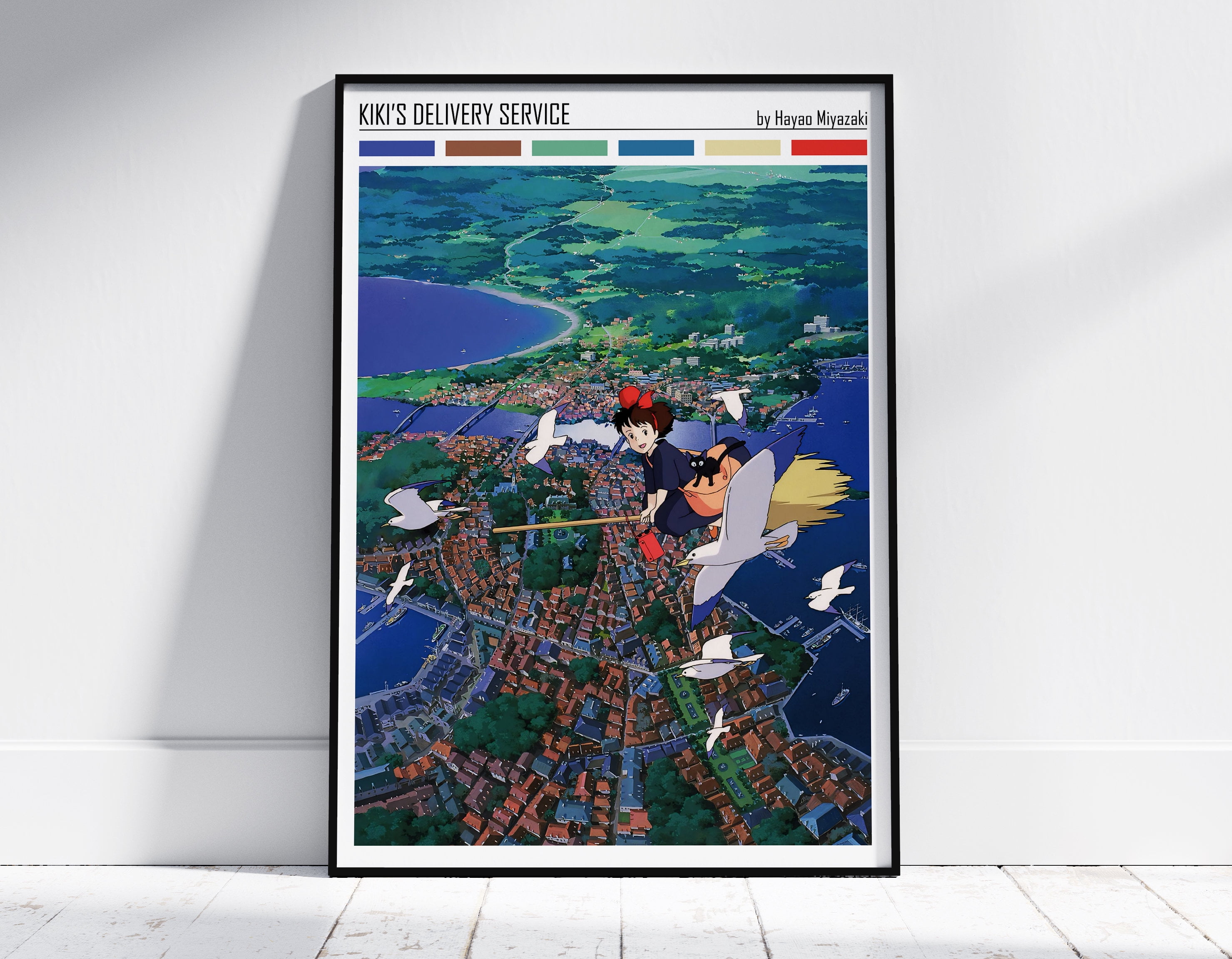 POSTER Kiki's Delivery Services Anime Poster, Studio Ghibli Print