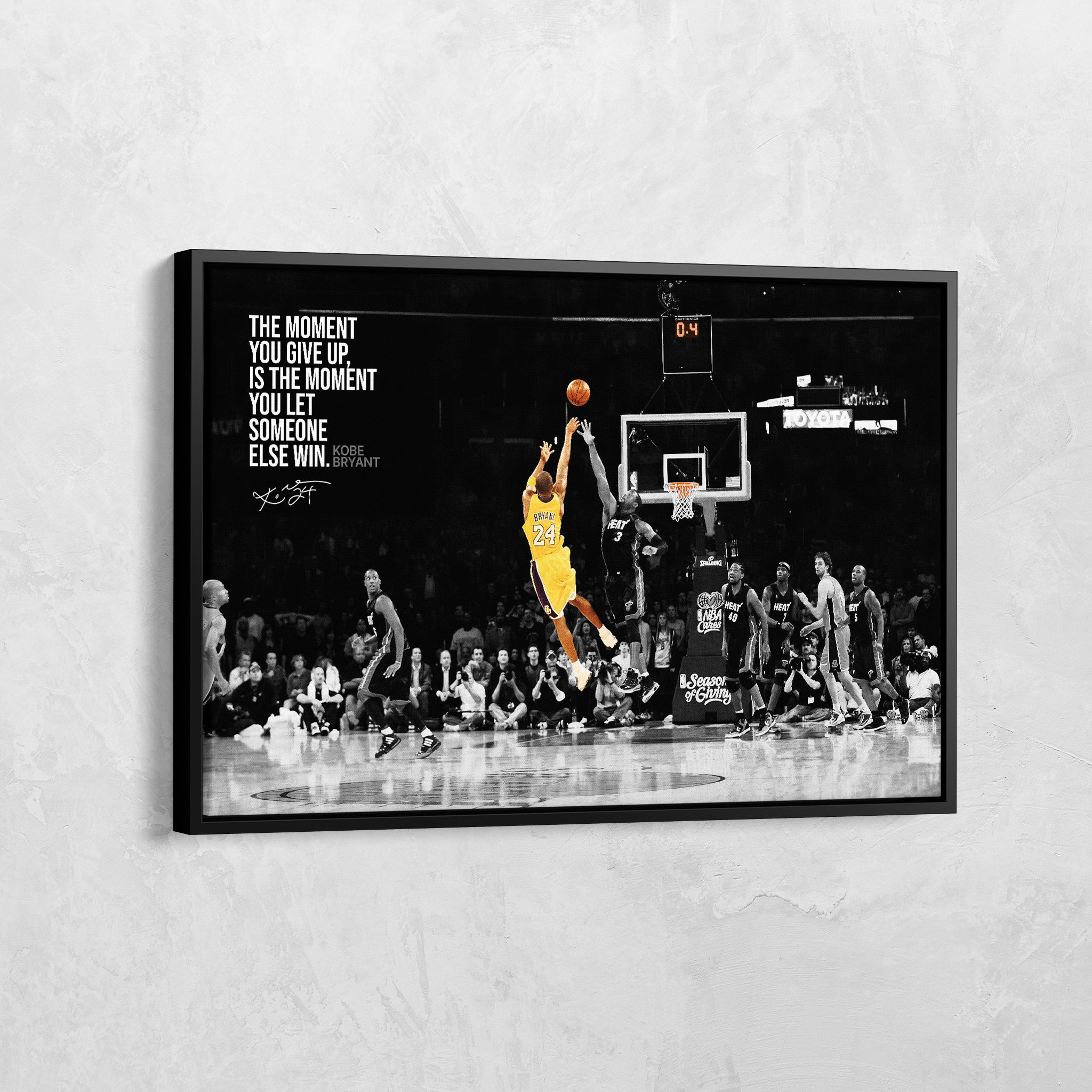 POSTER Kobe The Last Shot, Lakers Legend Poster, Buzzer Beater, Game