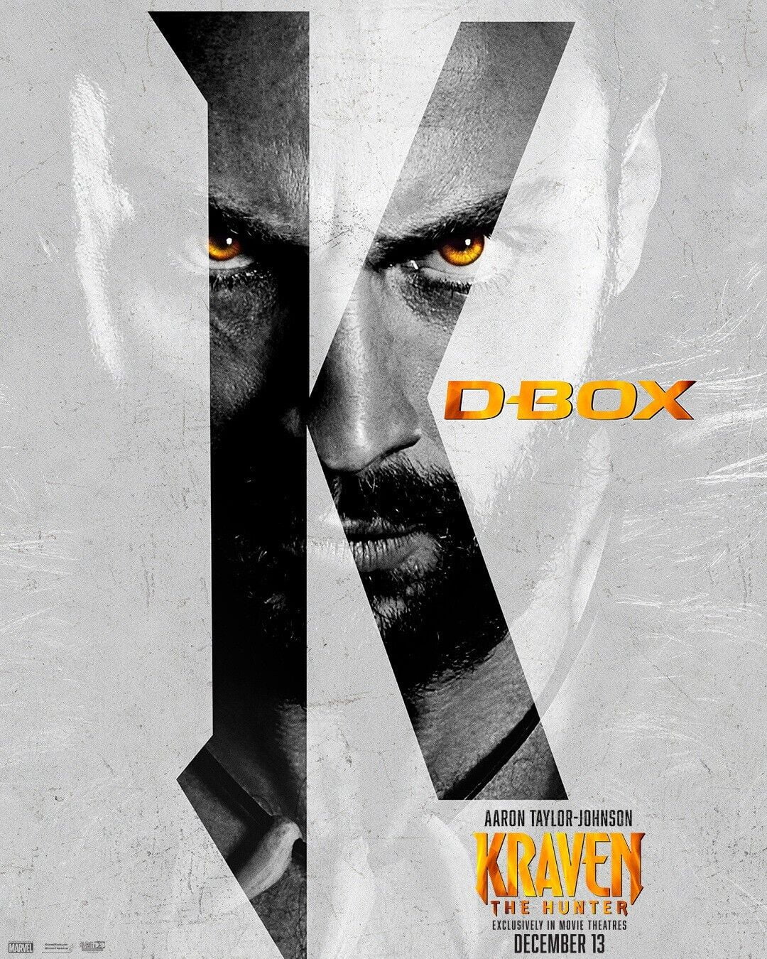 POSTER Kraven the Hunter 2024 Poster (f) Aaron TaylorJohnson8x12