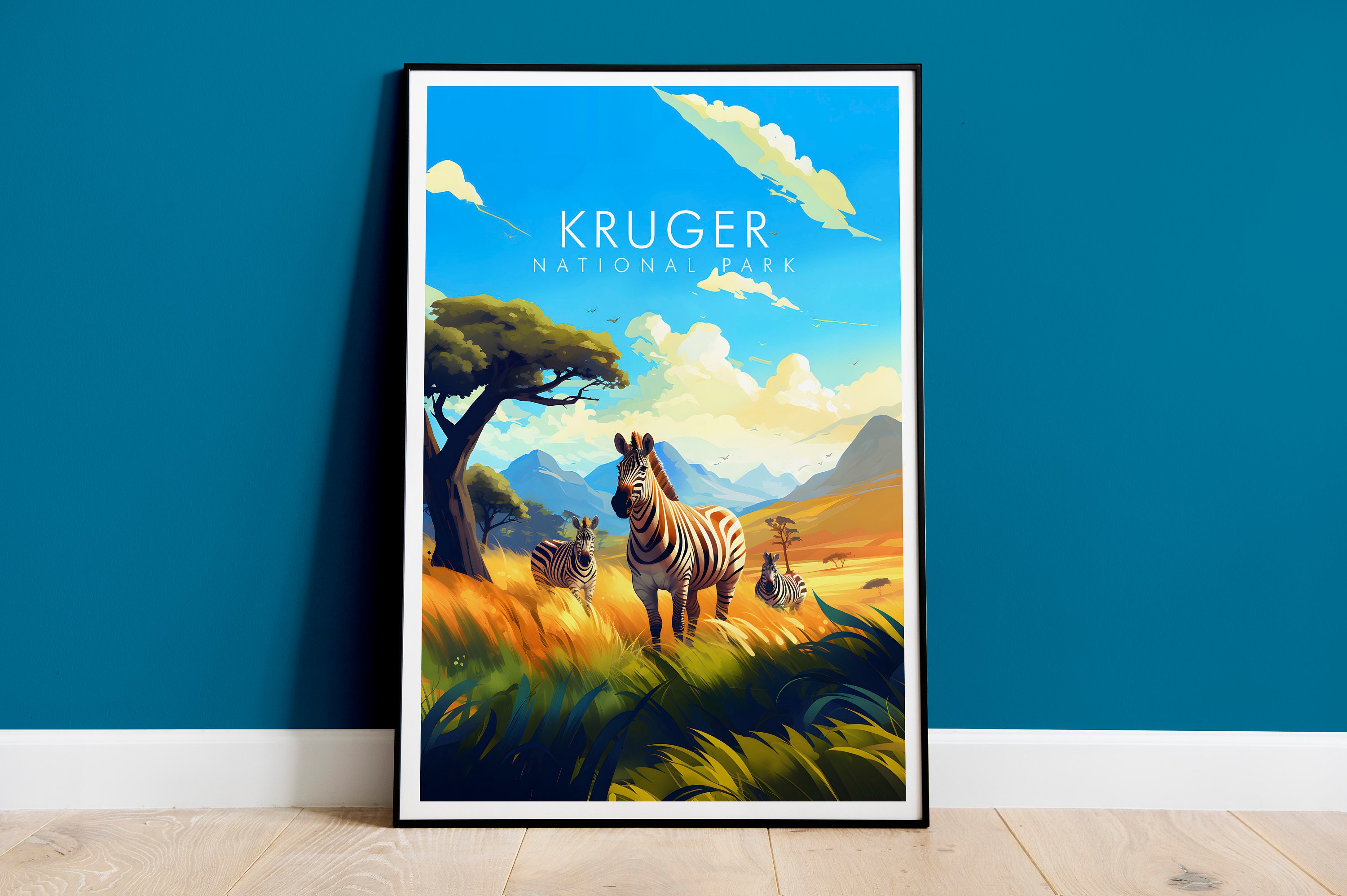 POSTER Kruger National Park Print, South AfricaUNFRAMED