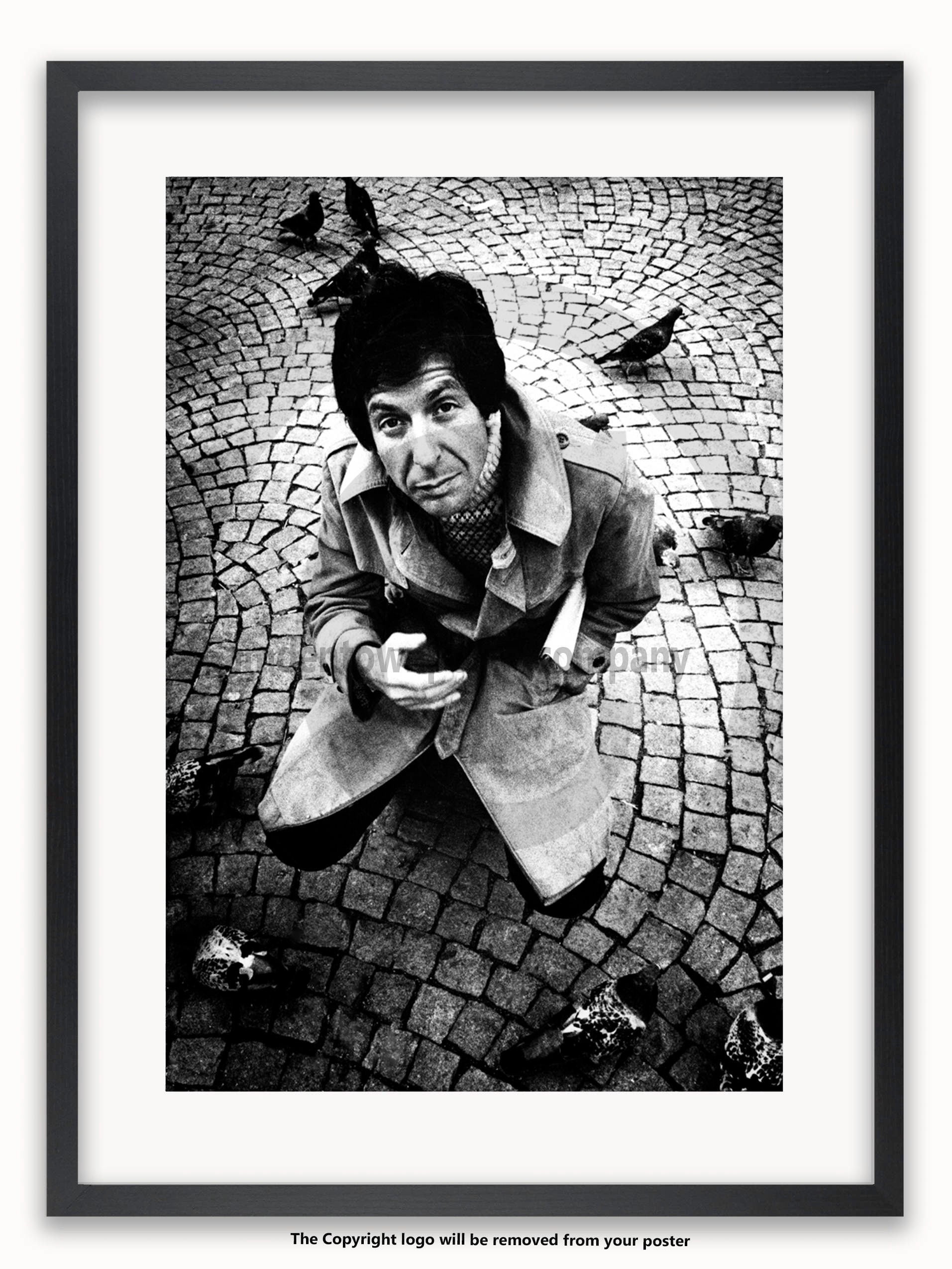 POSTER Leonard Cohen Amsterdam April 1972UNFRAMED