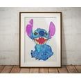 POSTER Lilo & Stitch Disney Line Drawing Sketch Wall Art Poster Print