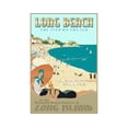 POSTER Long Beach Long Island New York South Shore Retro Art Deco