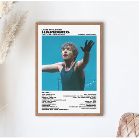 POSTER Louis Tomlinson Faith In The Future World Tour Hamburg, August 29th 2023-UNFRAMED