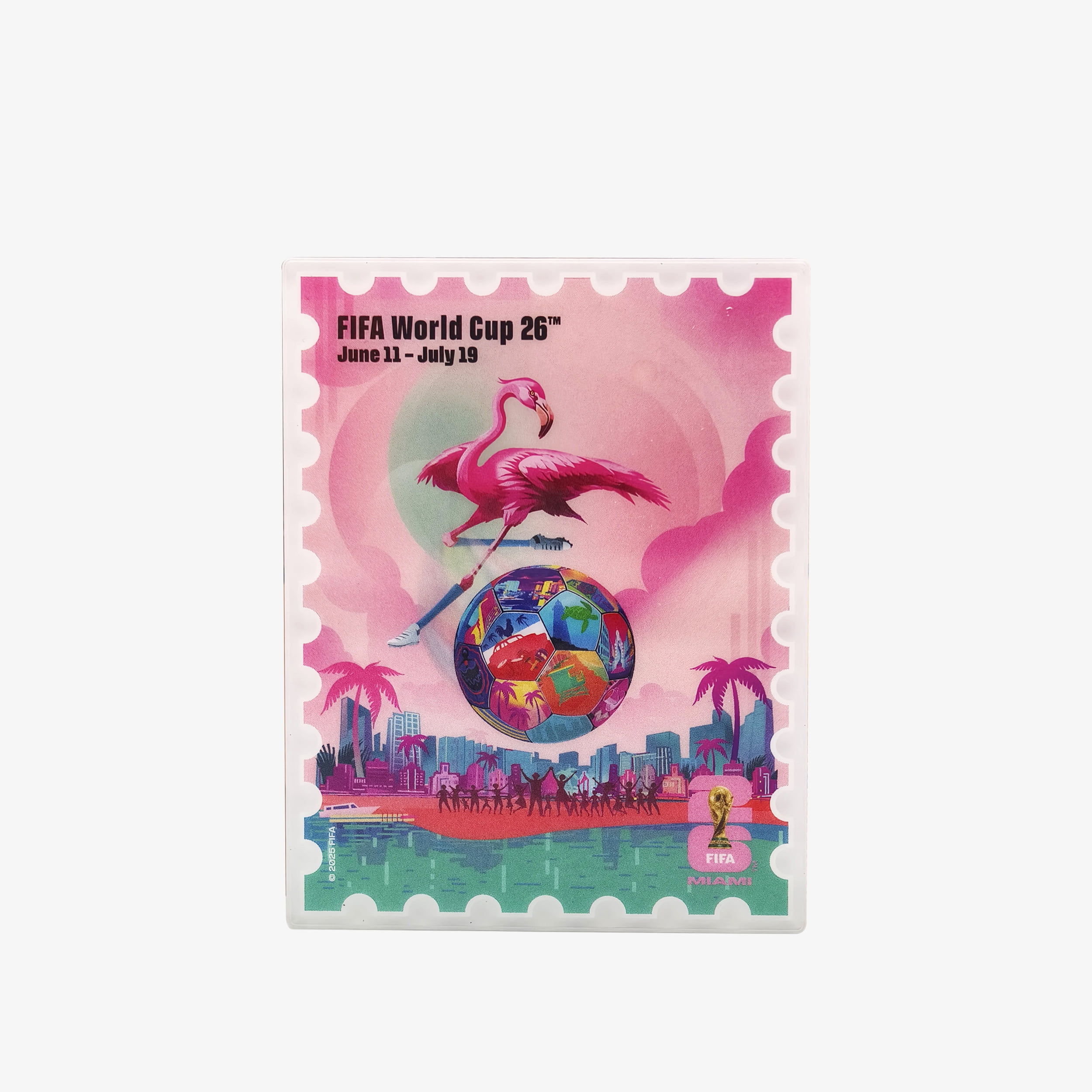 FIFA World Cup 2026 Host City Soccer Poster Magnet - Miami