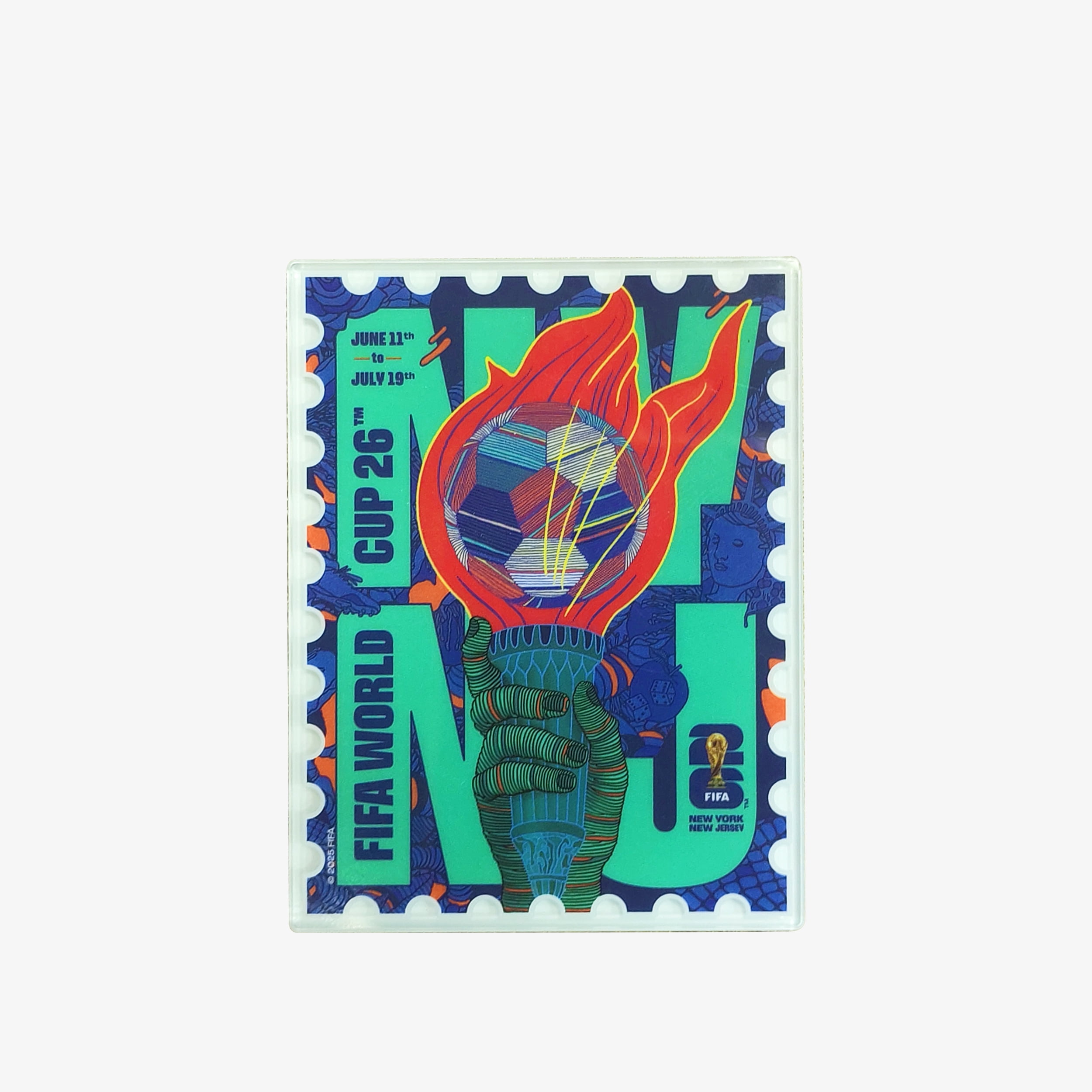 FIFA World Cup 2026 Host City Soccer Poster Magnet - New York
