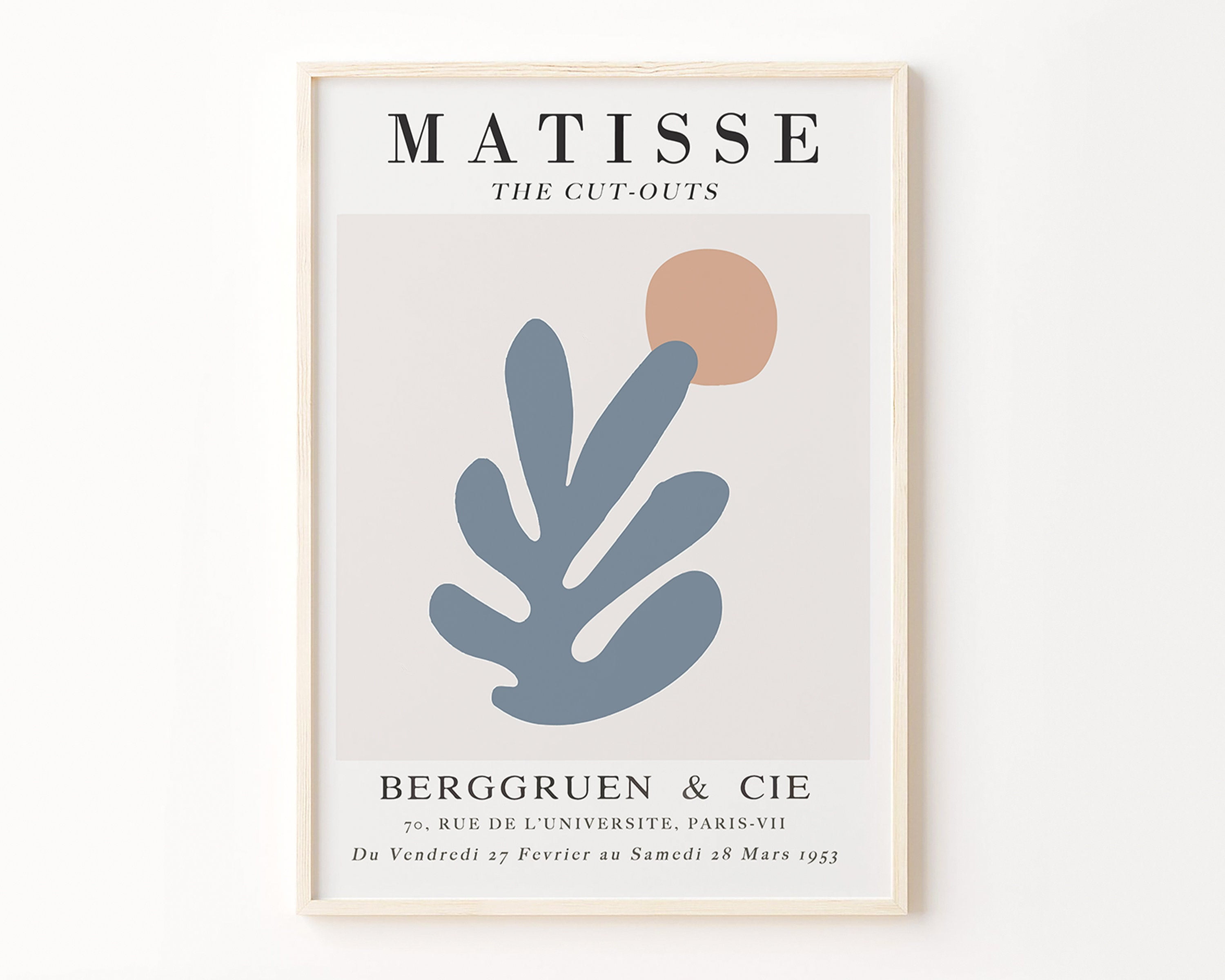 POSTER Matisse Cutout Poster, Henri Matisse Print, Matisse Leaf ...
