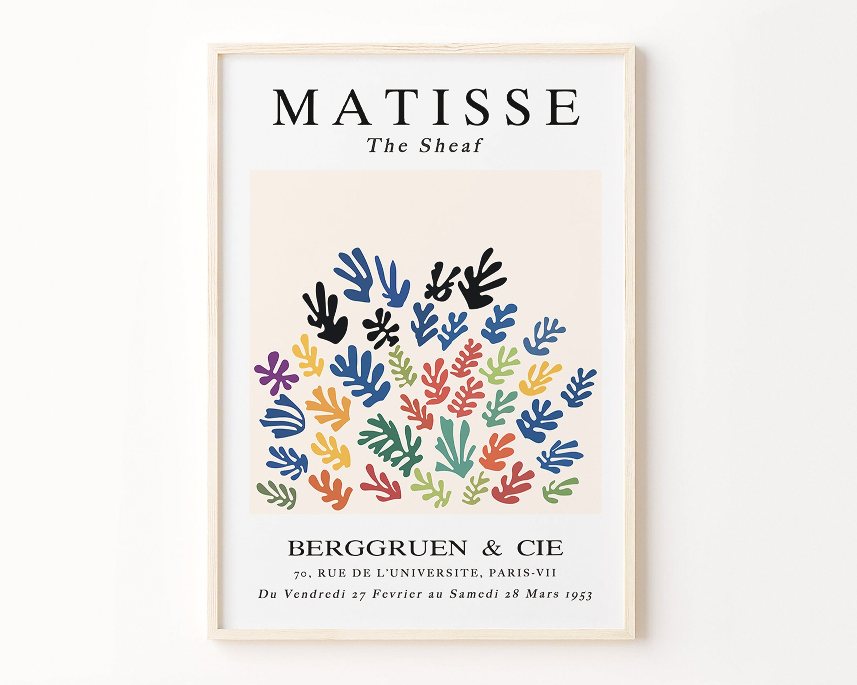 POSTER Matisse Cutout Poster, Henri Matisse Print, Matisse Leaf ...