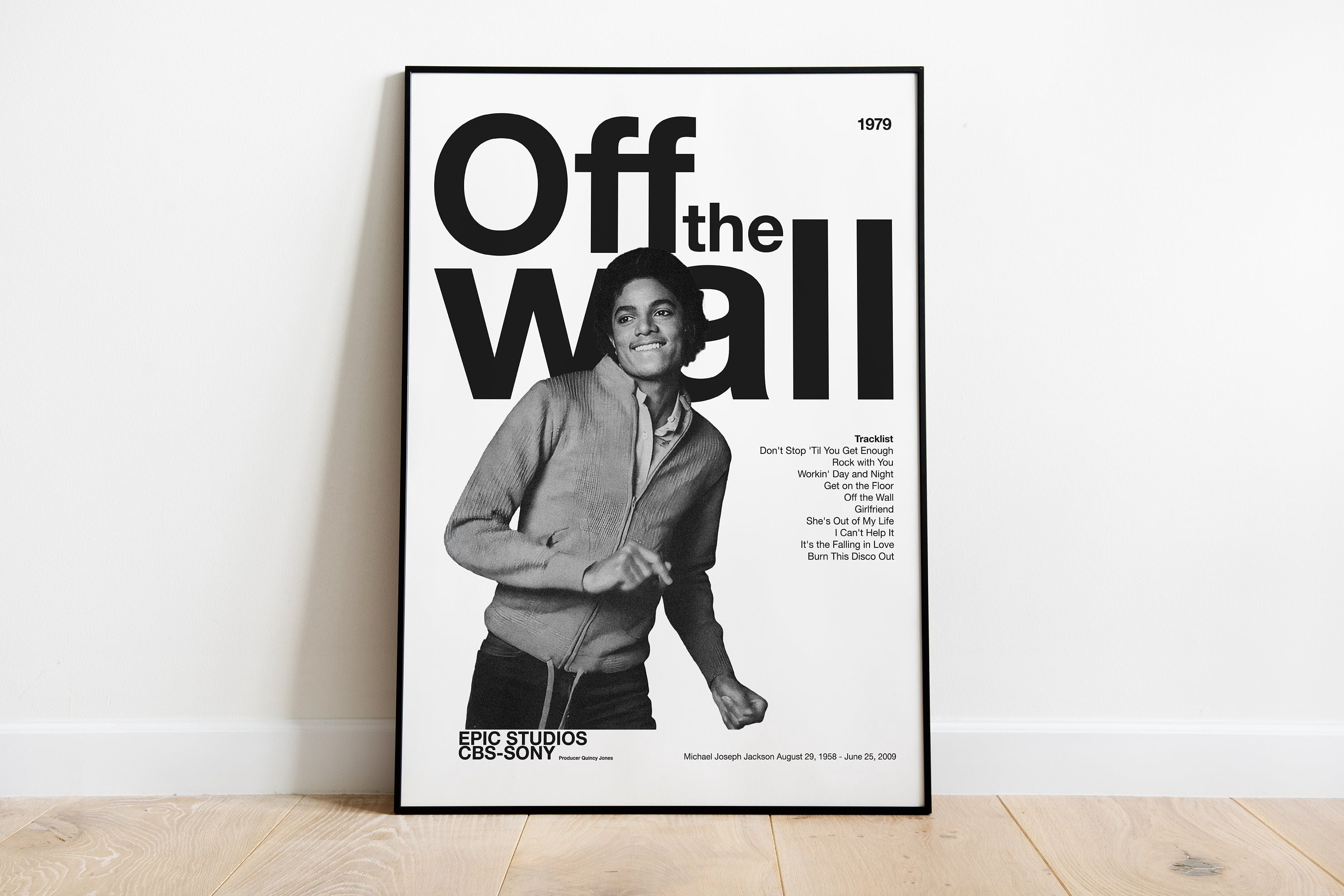 POSTER Michael Jackson Poster Off The Wall album Old school Young ...