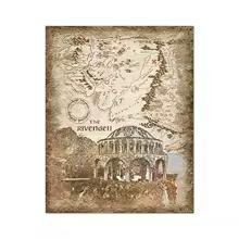POSTER Middle Earth Retro Travel Map Wall Art Painting Prints Fantasy Literature Movie Poster Pictures Wall Home Decor UNFRAMED, 24x36