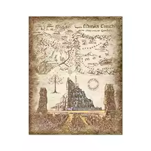 POSTER Middle Earth Retro Travel Map Wall Art Painting Prints Fantasy Literature Movie Poster Pictures Wall Home Decor UNFRAMED, 8x12