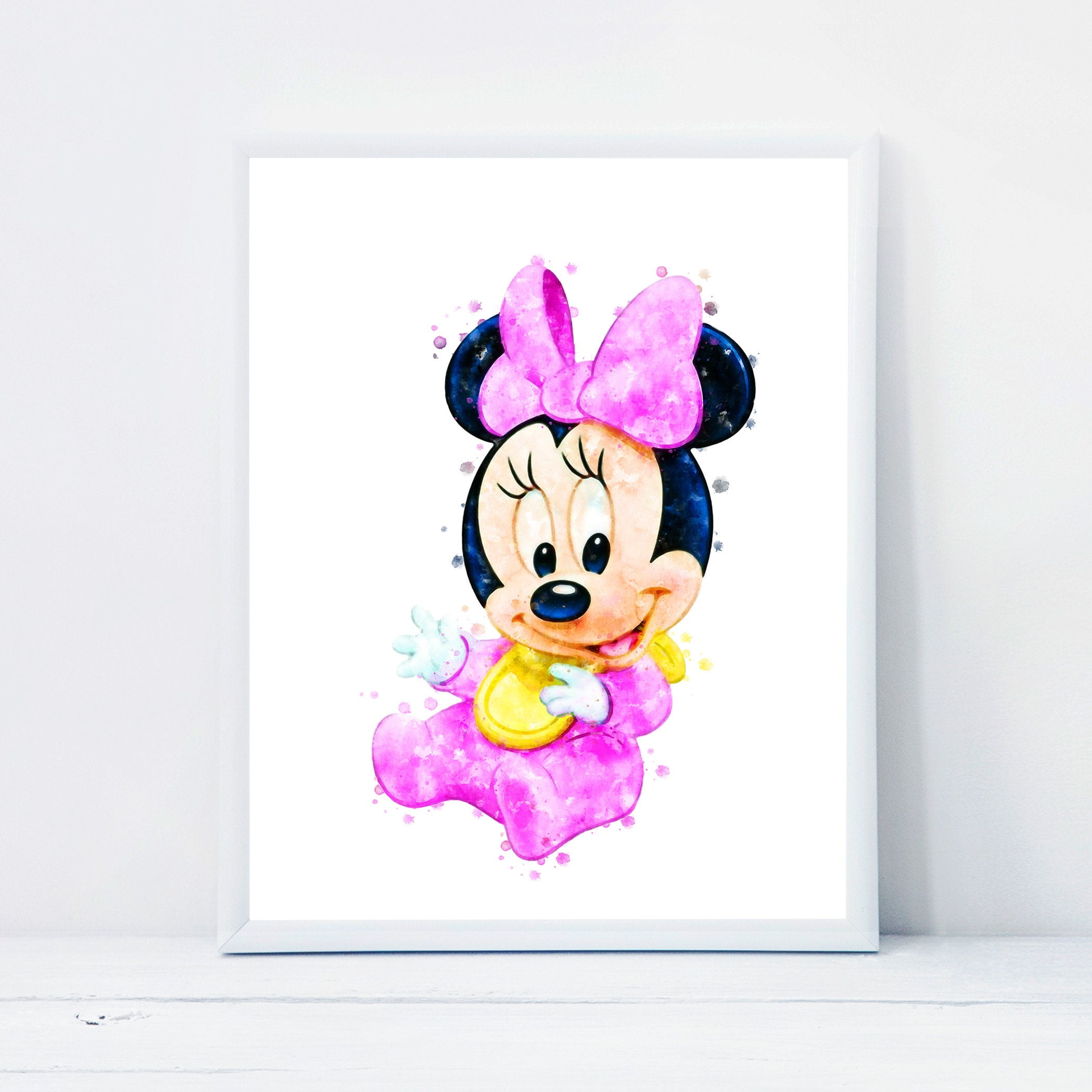 POSTER Minnie Mouse Print Watercolor Disney Minnie Mouse Printable ...