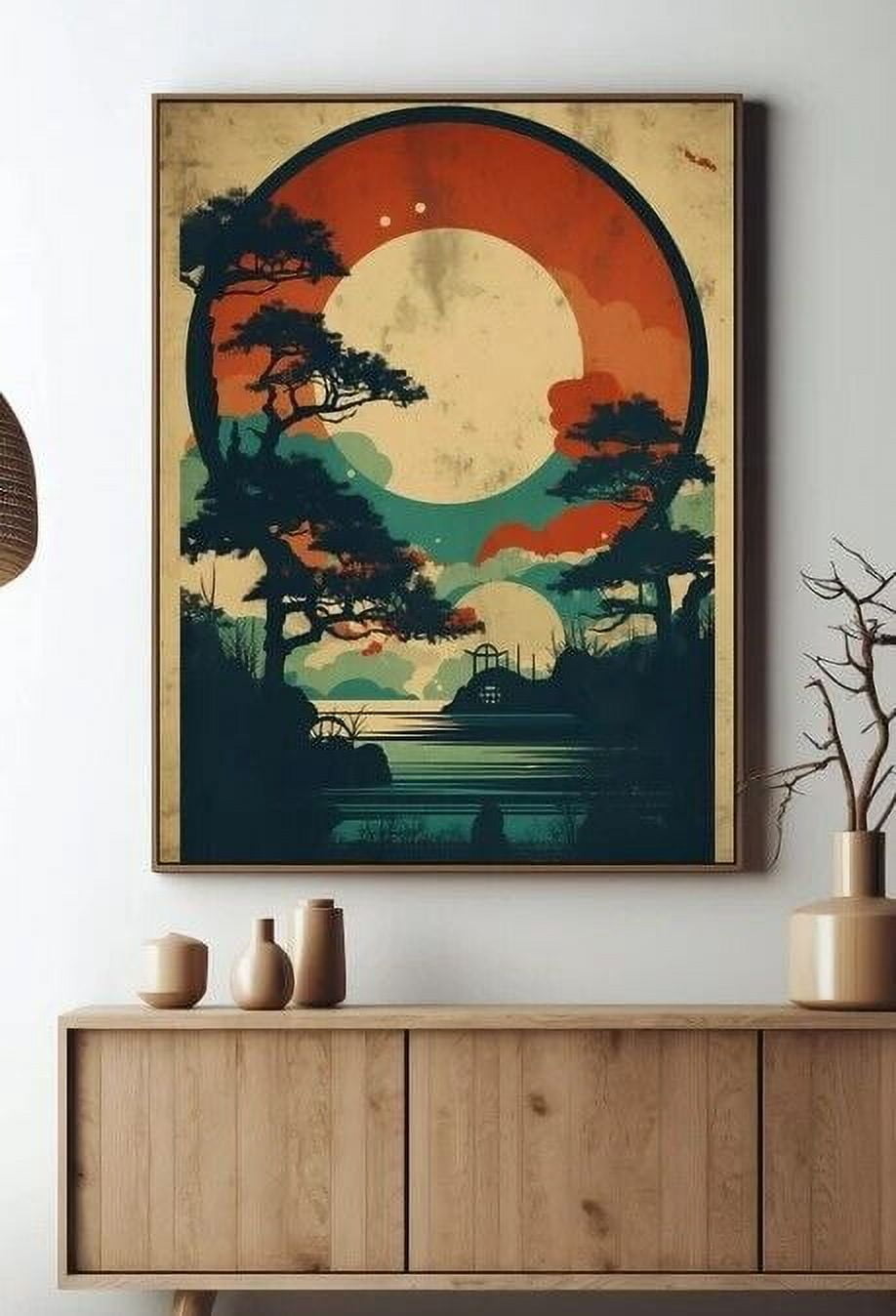 POSTER Modern Japanese Wall Art Decor Print, Modern Japandi Poster ...