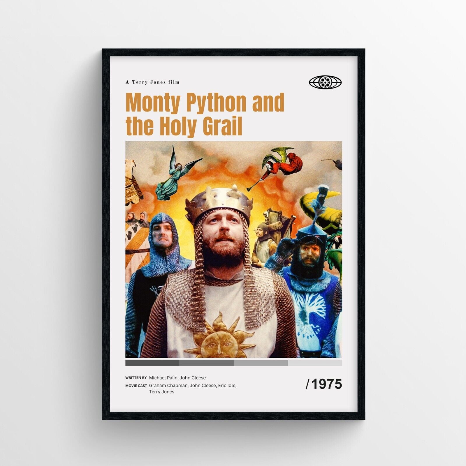POSTER Monty Python and the Holy Grail Movie Poster Print, Wall Art ...