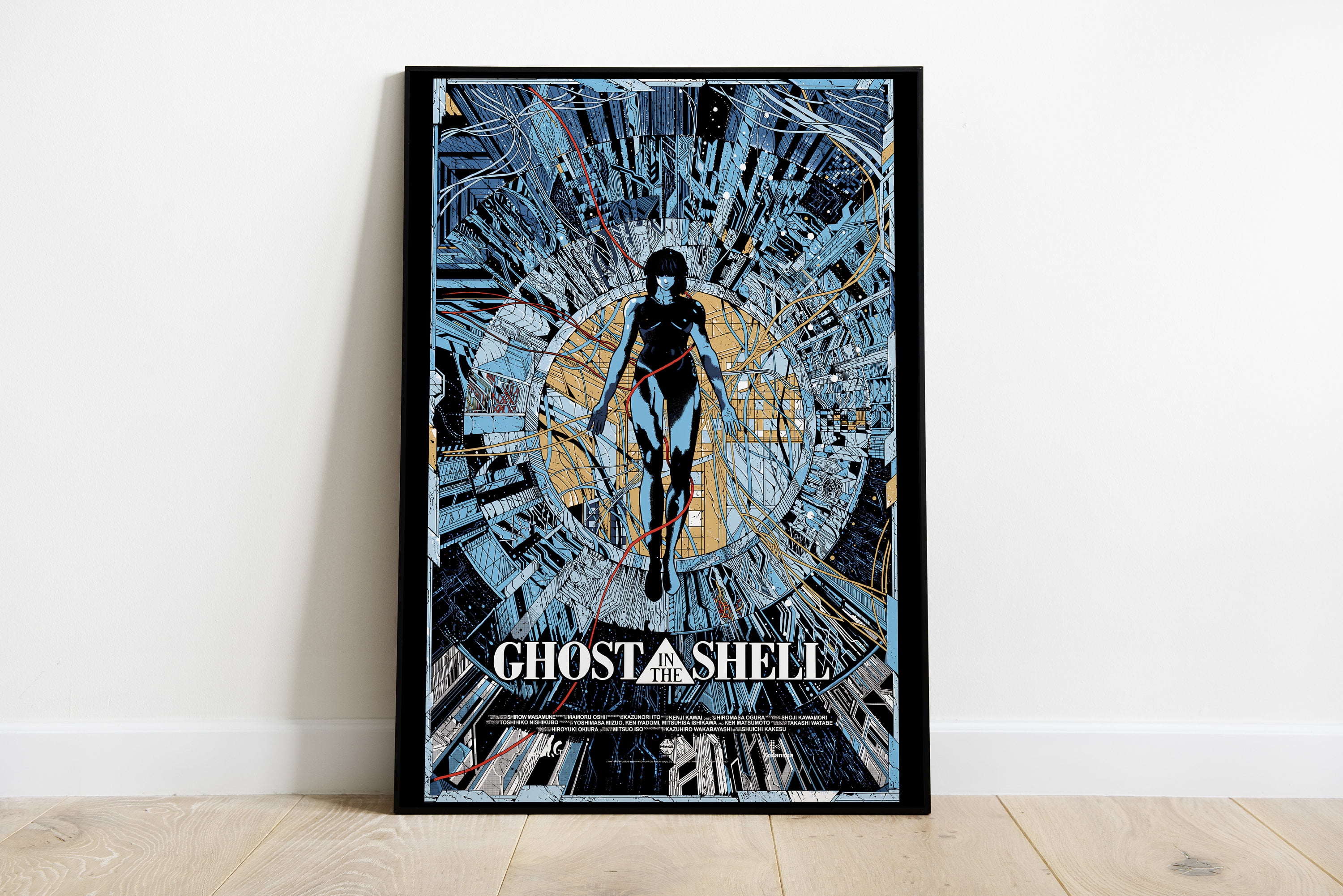 POSTER Motoko Kusanagi Illustration Ghost in the Shell Wall Art Ghost