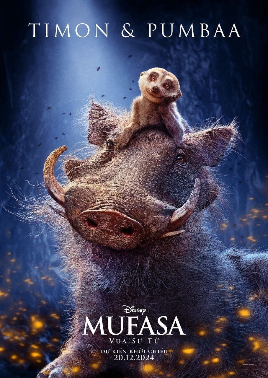 POSTER Mufasa The Lion King 2025 Movie Poster Timon & Pumbaa24x36