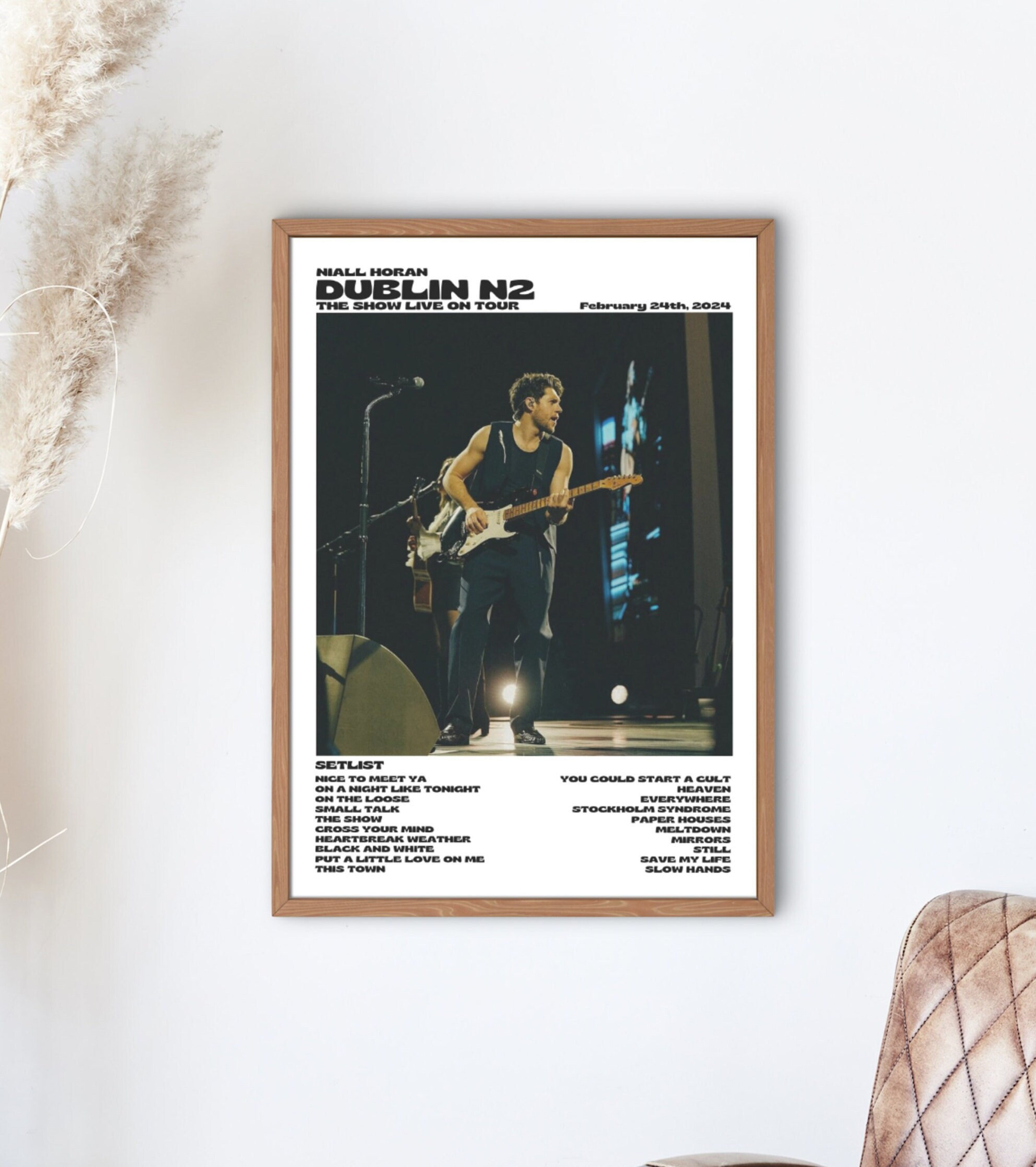POSTER Niall Horan, The Show Live On Tour Dublin n2, February 24th 2024