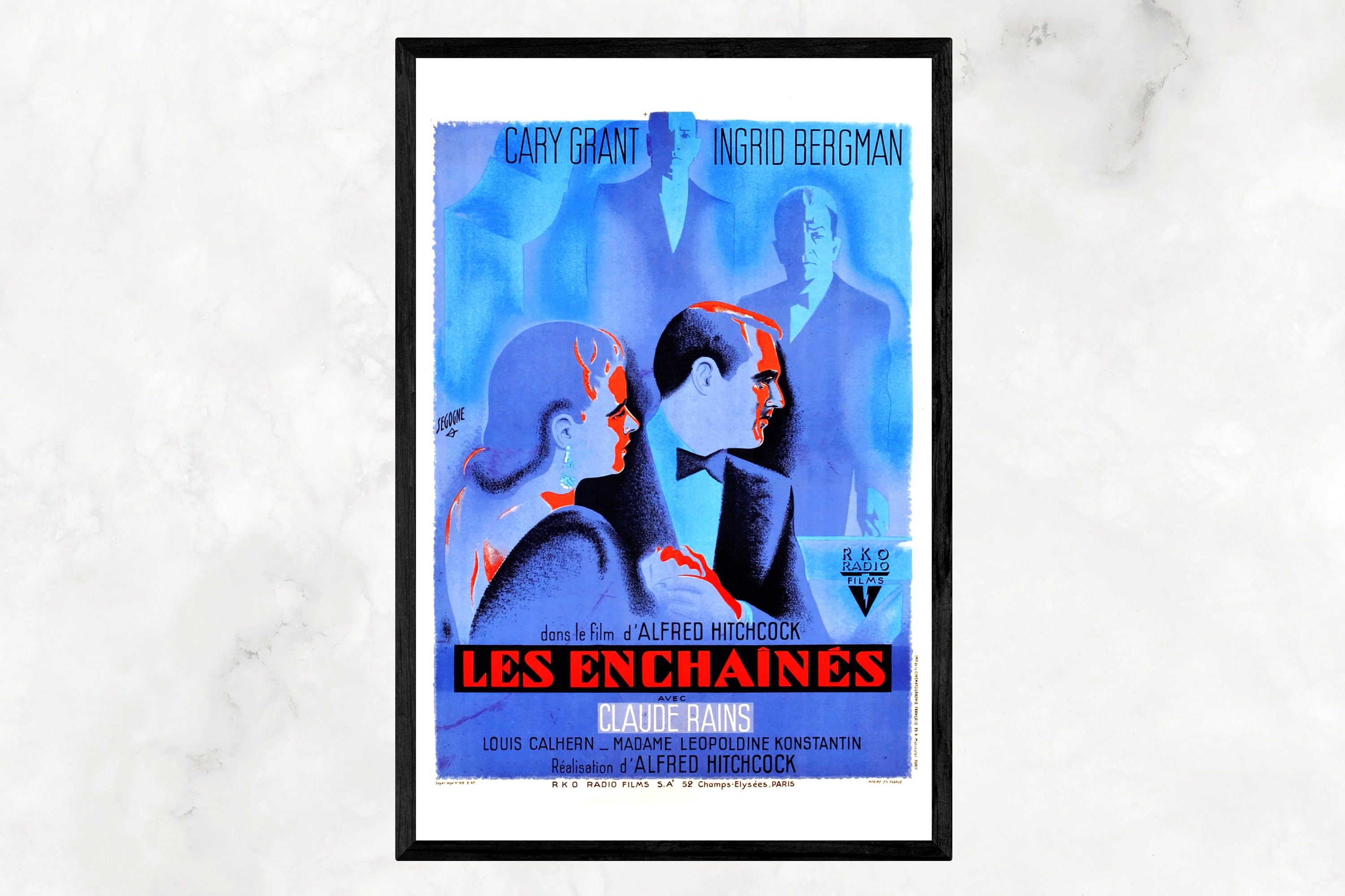 POSTER Notorious 1946 French Movie Poster UNFRAMED Walmart poster-notorious-1946-french-movie-poster-unframed-walmart