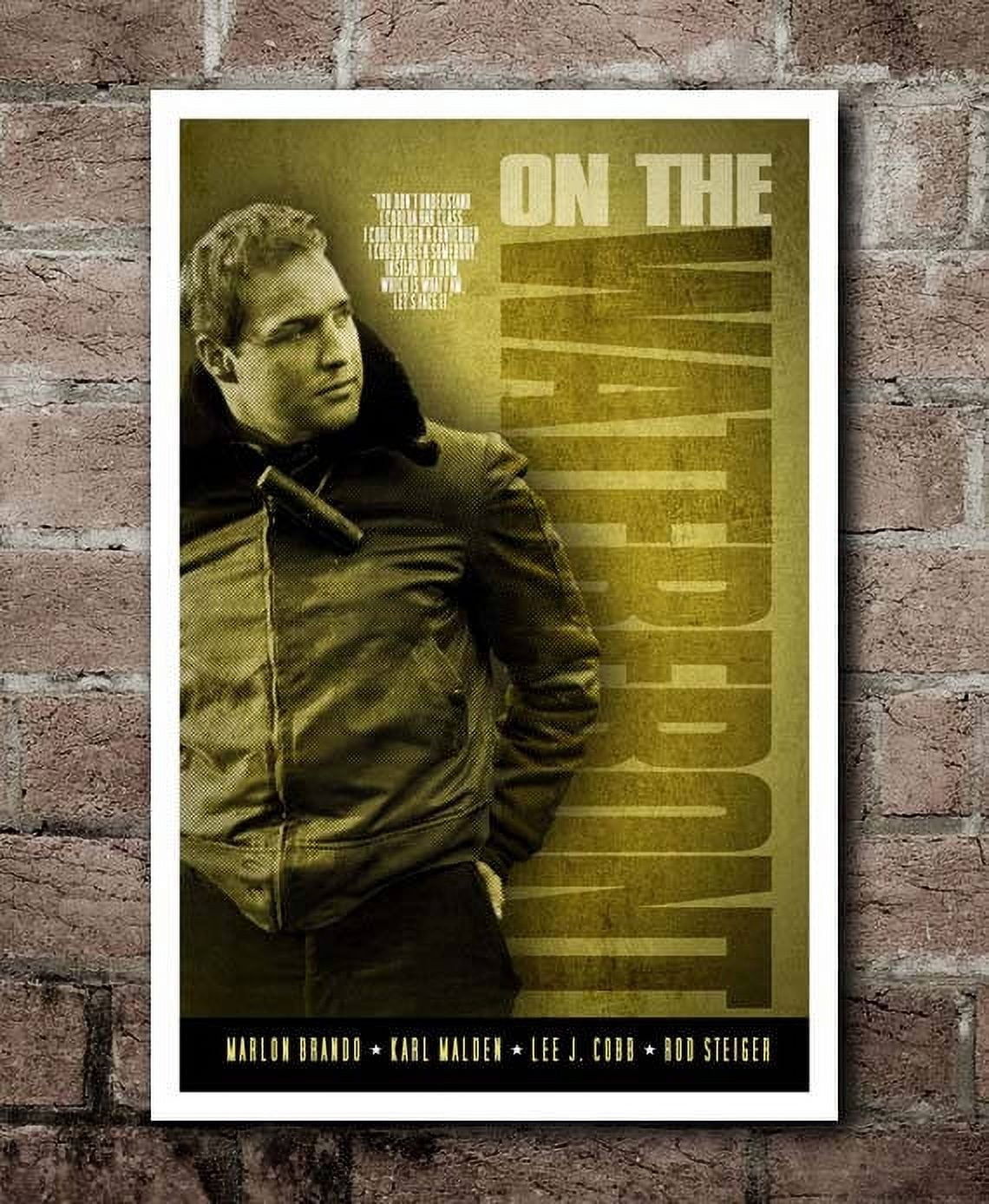 On The Waterfront I Coulda Been A Contender POSTER ON THE WATERFRONT "Coulda Been A Contender" Movie Quote Poster