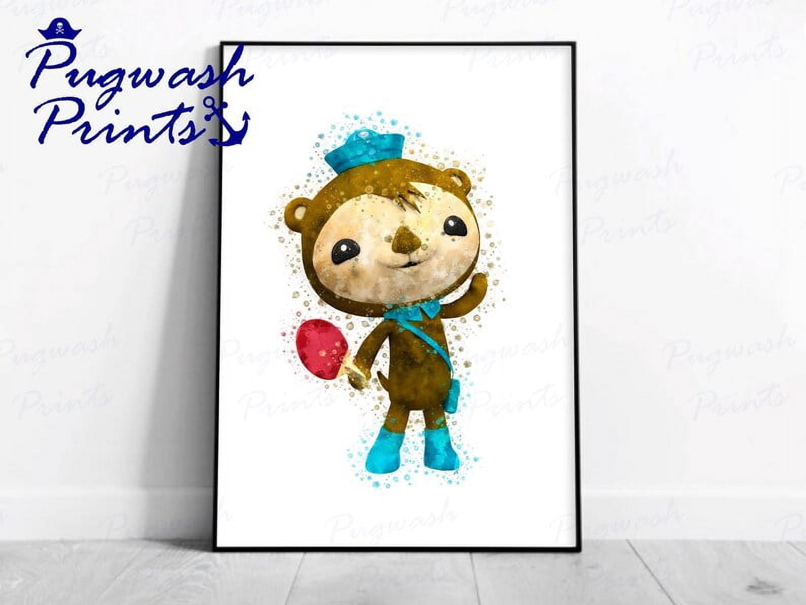 POSTER Octonauts Print 'SHELLINGTON' Watercolour Splash Art, Character ...