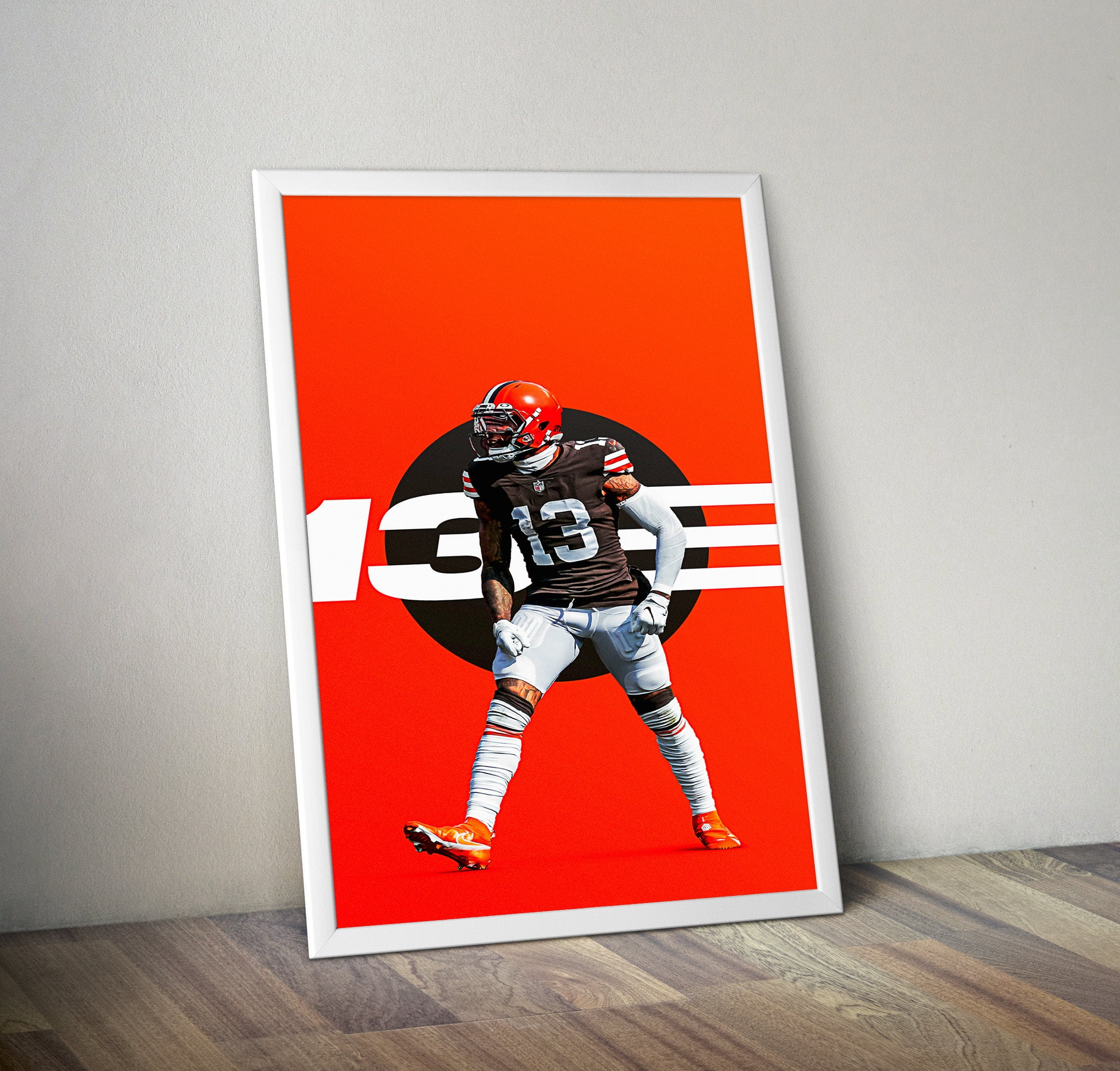 POSTER Odell Beckham Jr. Poster Los Angeles Rams Unique Wall decor for Football Fans Wall Art ...