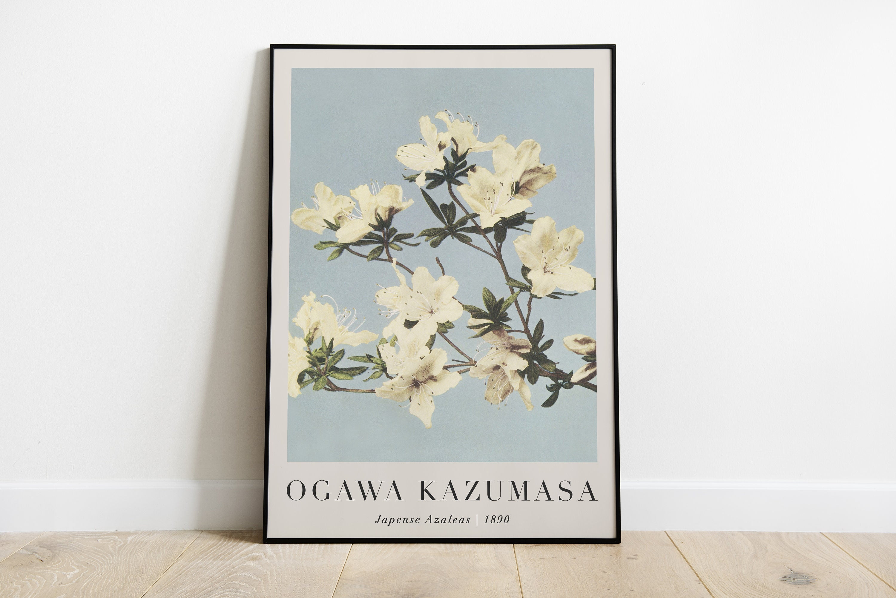 POSTER Ogawa Kazumasa Print, Japense Azaleas,