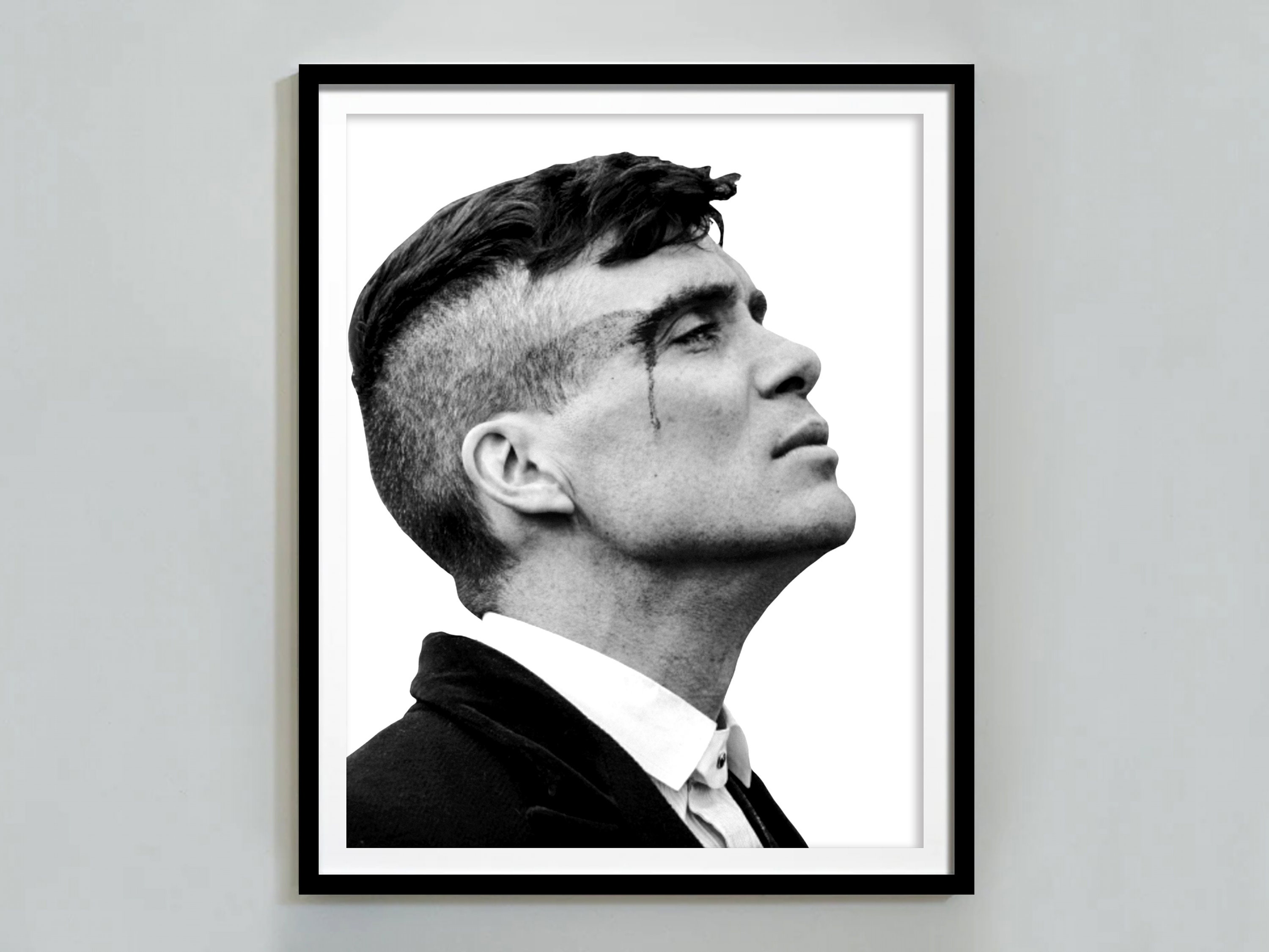 POSTER Peaky Blinders Poster, Thomas Shelby, Black and White, Vintage Print, TV Series Poster ...