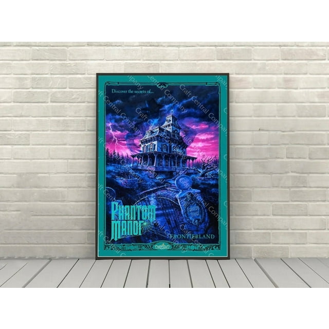 POSTER Phantom Manor Poster Frontierland Poster Haunted Mansion Poster ...