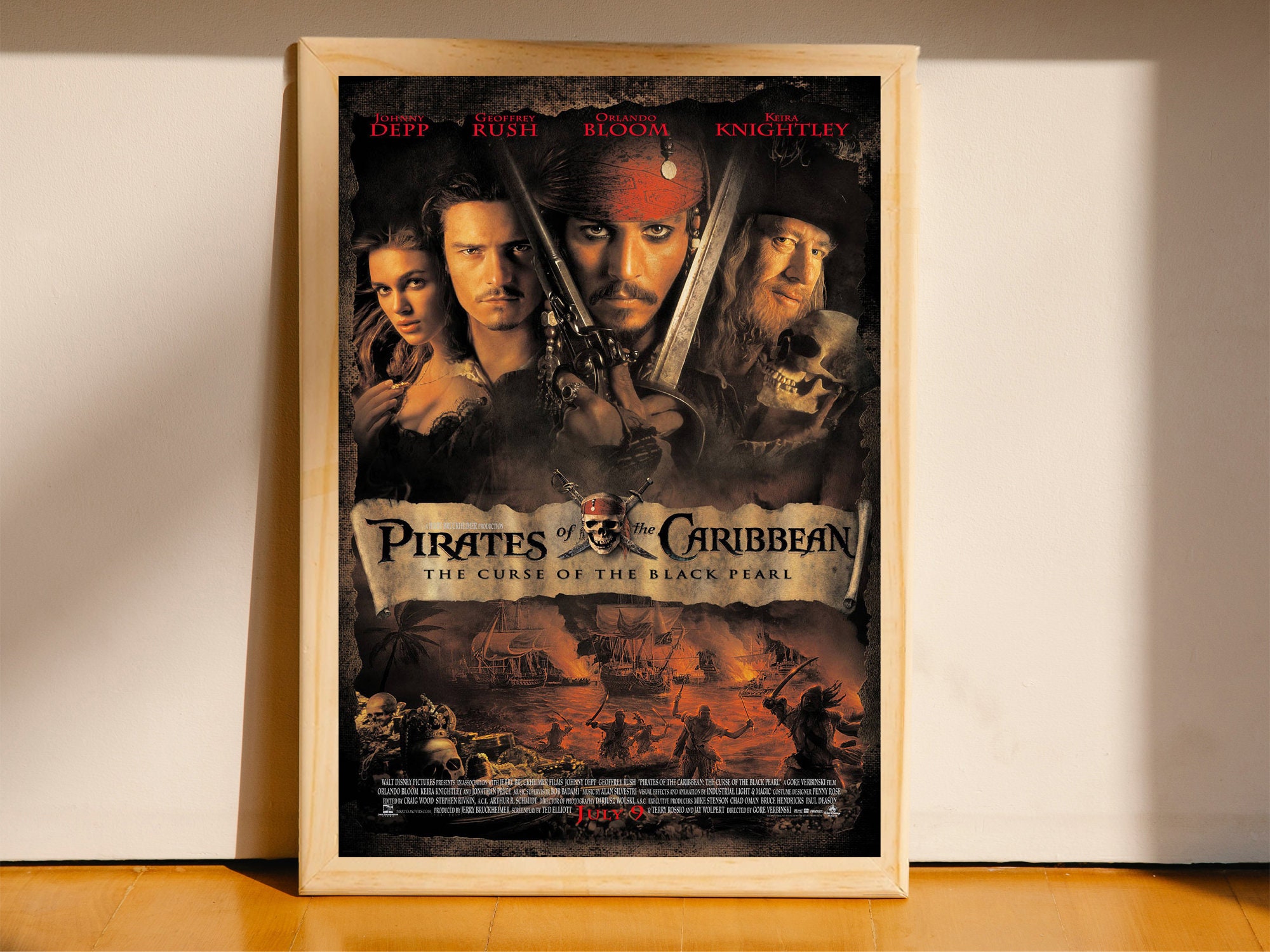 POSTER Pirates of the Caribbean The Curse of the Black Pearl Movie