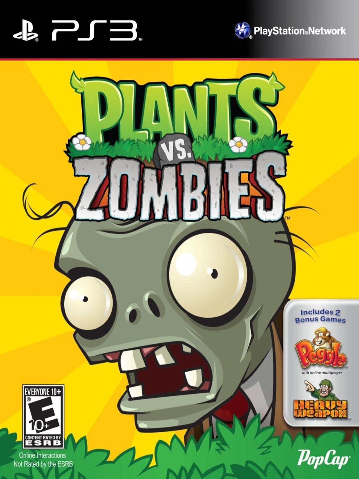 POSTER Plants Vs Zombies PS3 BOX ART Glossy POSTER Unframed-12x18 ...