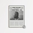 POSTER Post Malone Retro Newspaper Print, Chemical Poster, Chemical