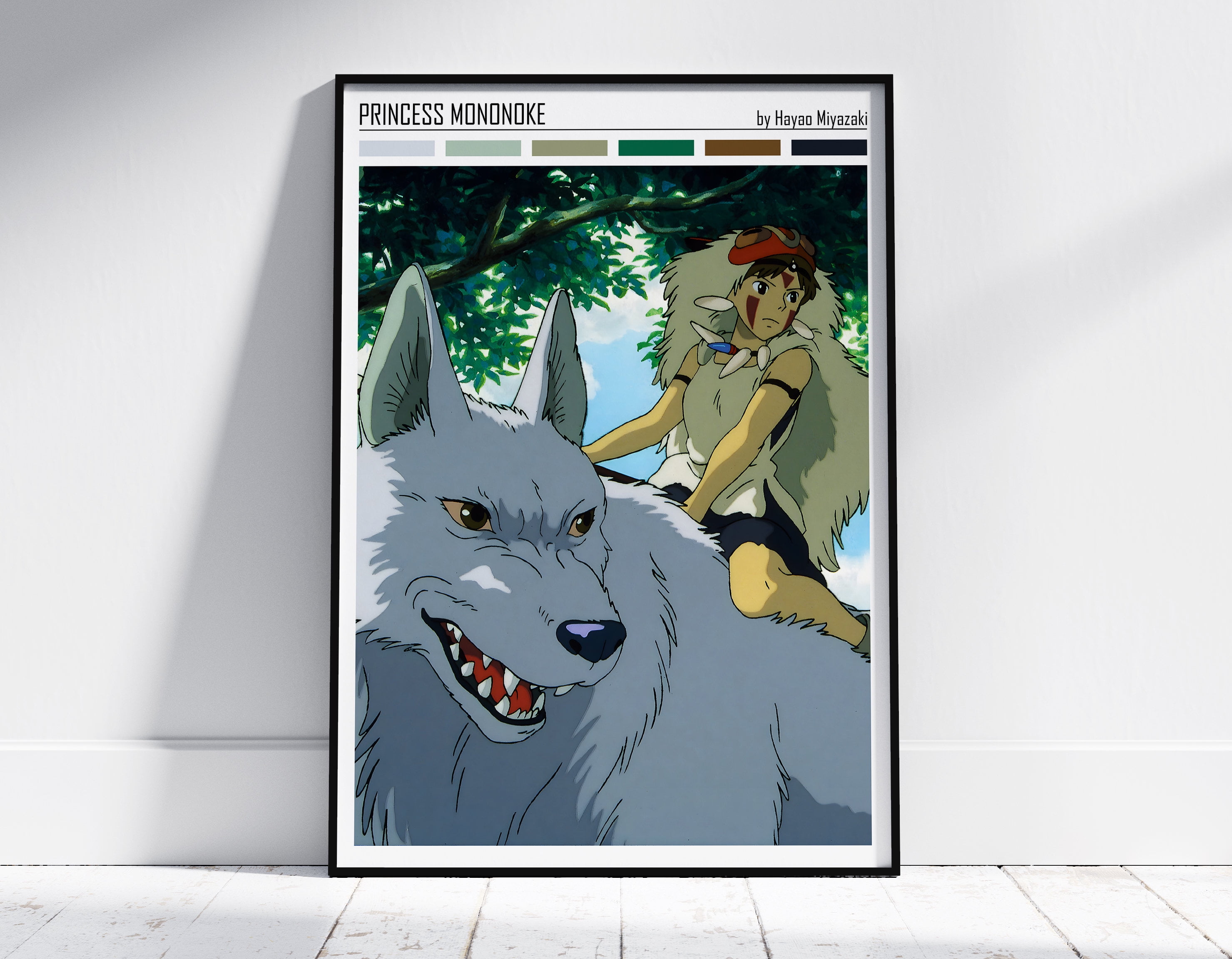 POSTER Princess Mononoke Poster, Studio Ghibli Print, Studio Ghibli ...
